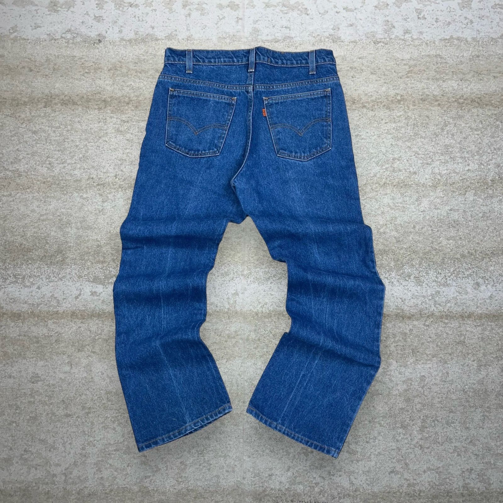 Image of Orange Tab Levis Jeans Made Usa Regular Medium 90's in Blue, Men's (Size 36)