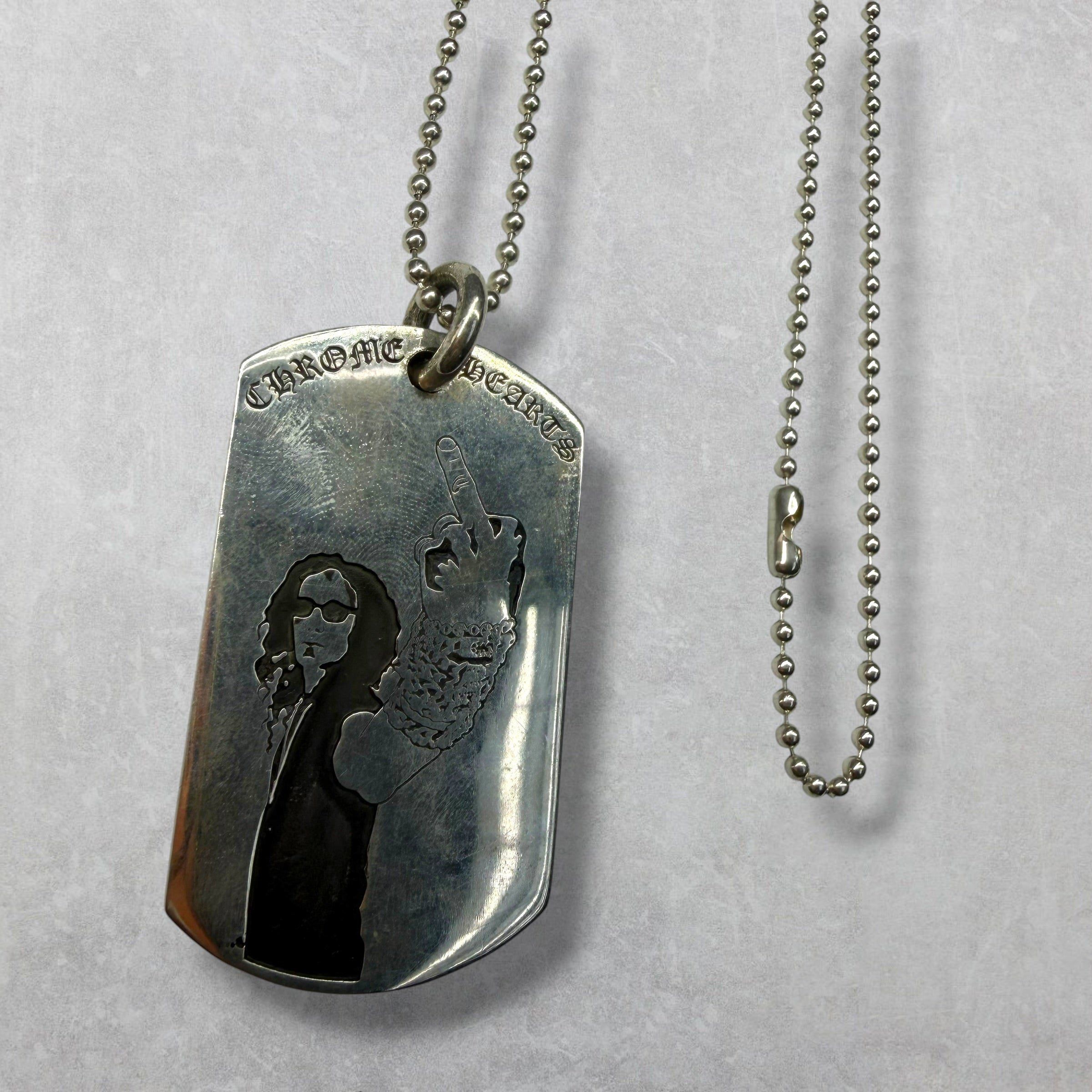 Chrome Hearts Chrome Hearts American Flag Richard Dog Tag w/ Ball Chain Size ONE SIZE - 2 Thumbnail