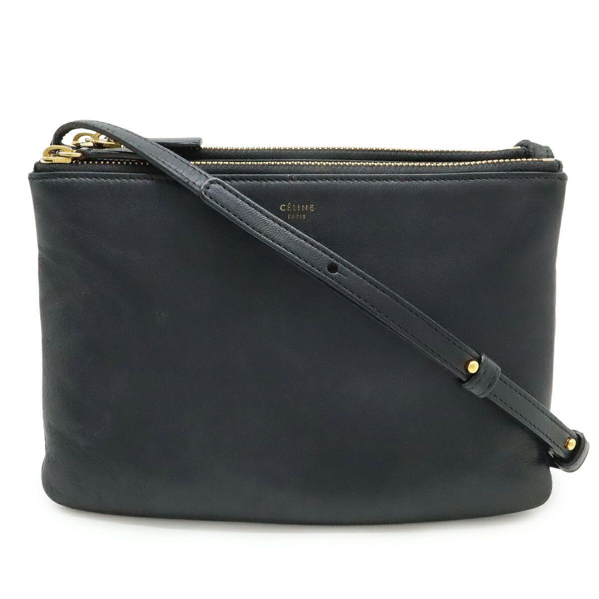 Celine Celine Trio Calfskin 2way Shoulder Bag Leather Shoulder Bag 192033 DUTY FREE for USA