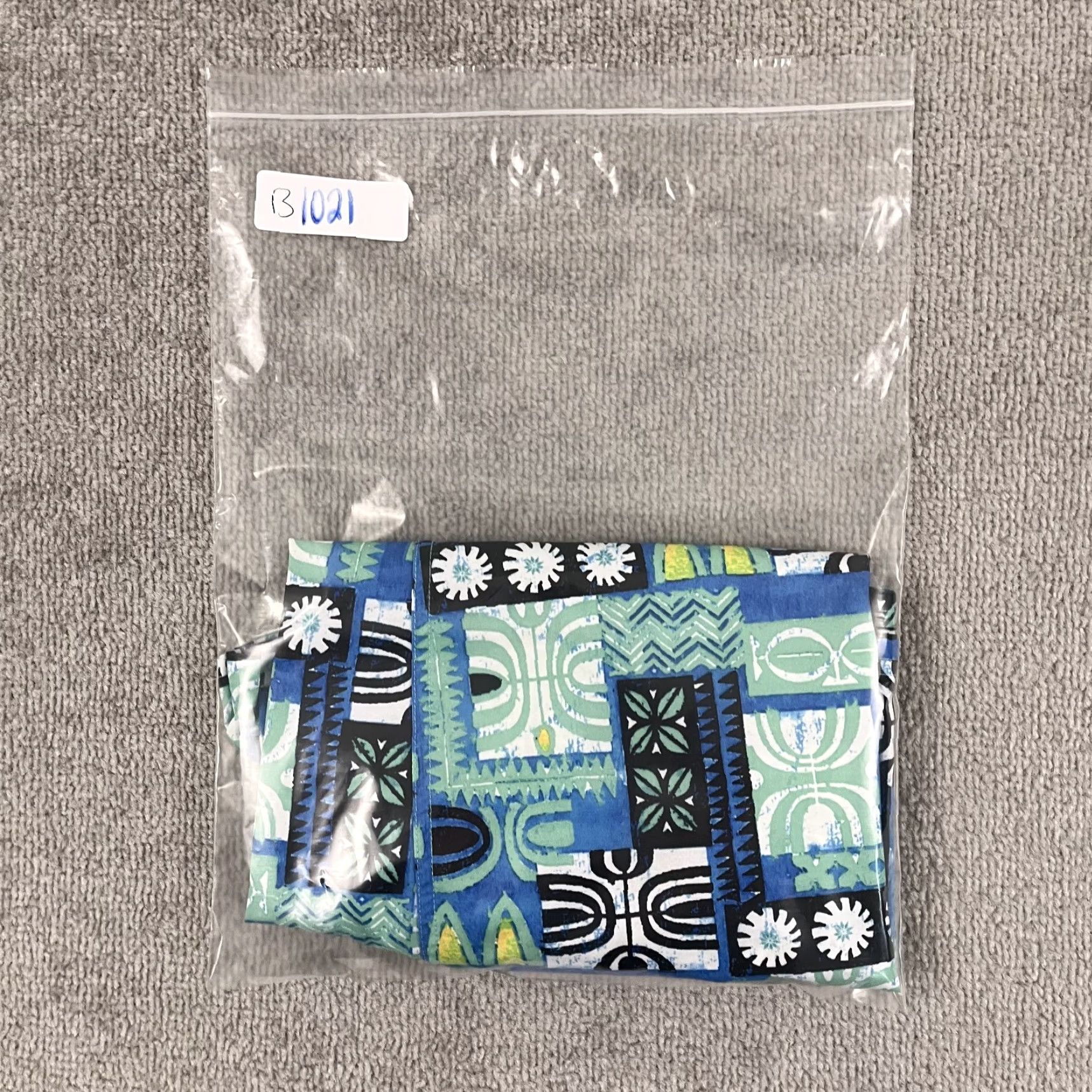 Vintage RipSkirt Hawaii Wrap Skirt Womens Medium Adjustable Waist Blue Green Geometric Beach Wrap Size 32" / US 10 / IT 46 - 8 Thumbnail