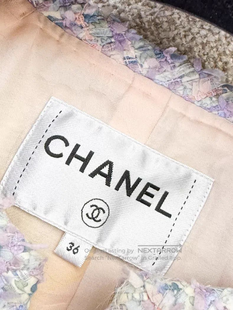 Chanel Chanel Lavender purple tweed braided jacket Size XS / US 0-2 / IT 36-38 - 5 Thumbnail
