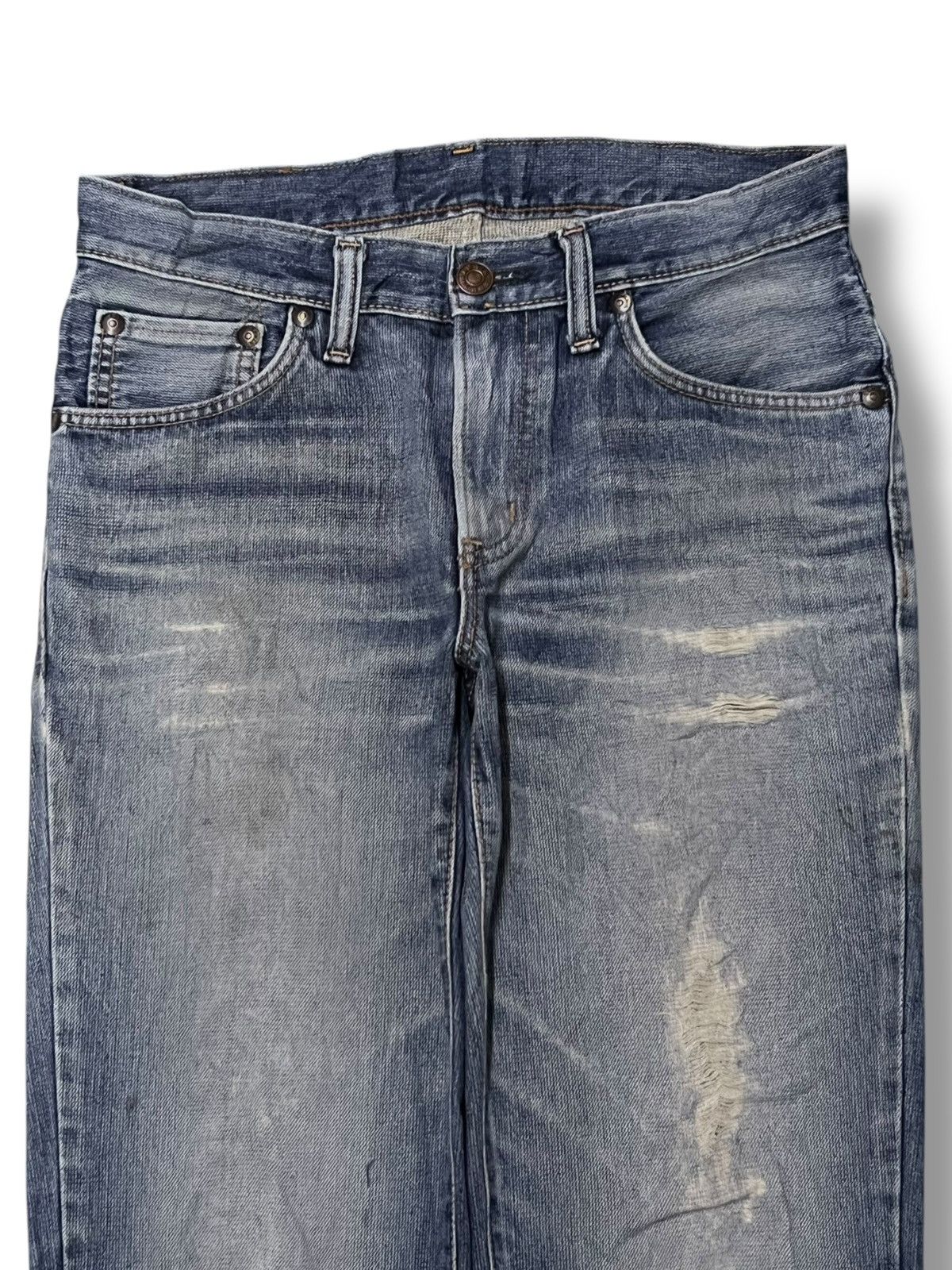 Edwin Vintage Edwin 503 Zylon - Faded Wash, Distressed Denim Size US 32 / EU 48 - 4 Thumbnail