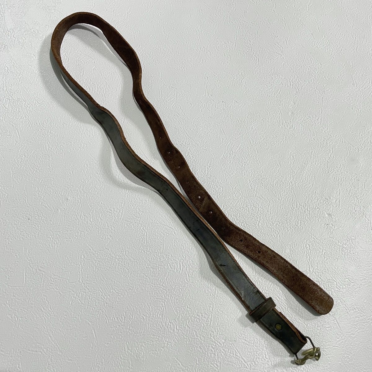 Levi's Vintage y2k Levi's Anchor buckle leather belt Size ONE SIZE - 4 Thumbnail