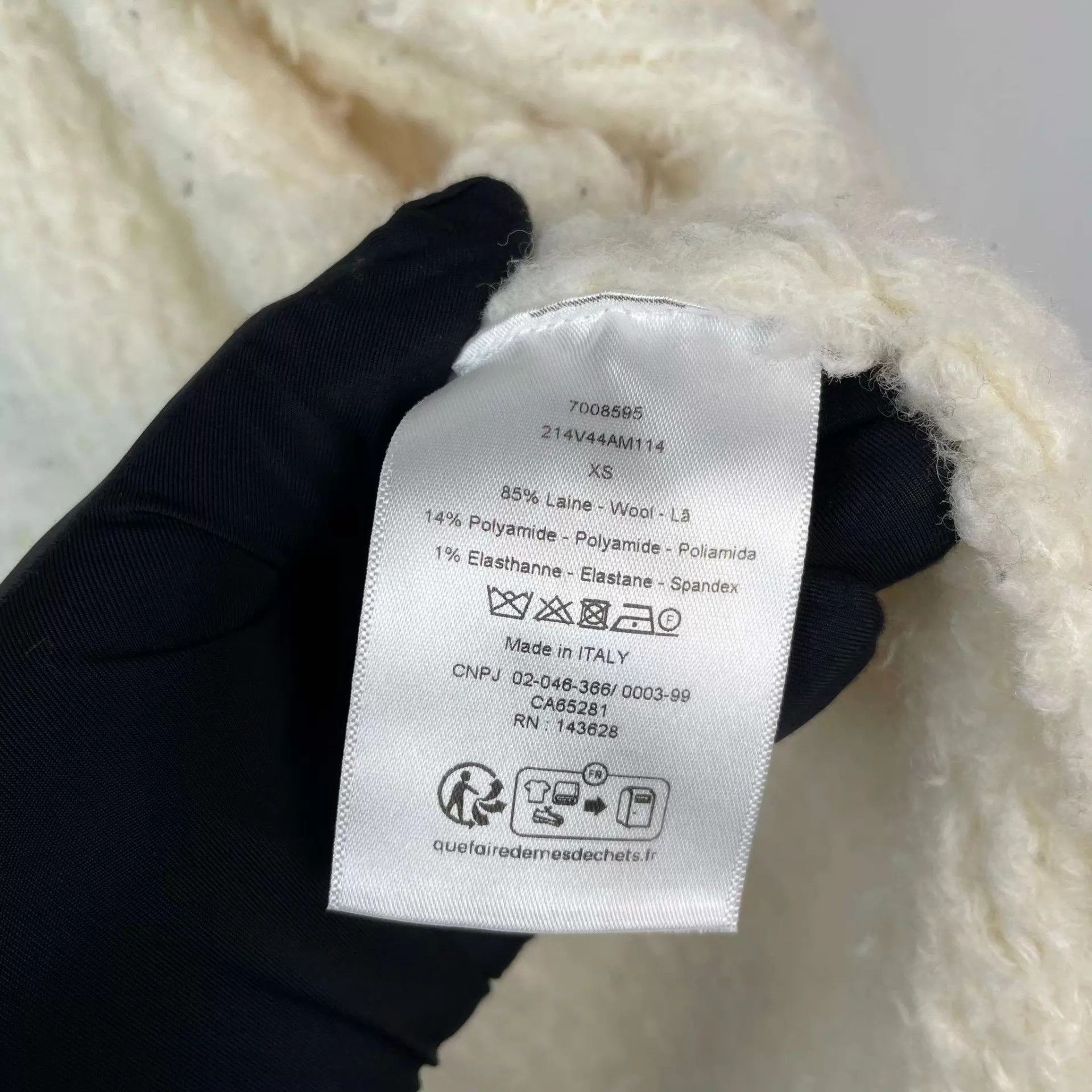 Dior Dior Lamb Wool Coat White XS Size XS / US 0-2 / IT 36-38 - 4 Thumbnail