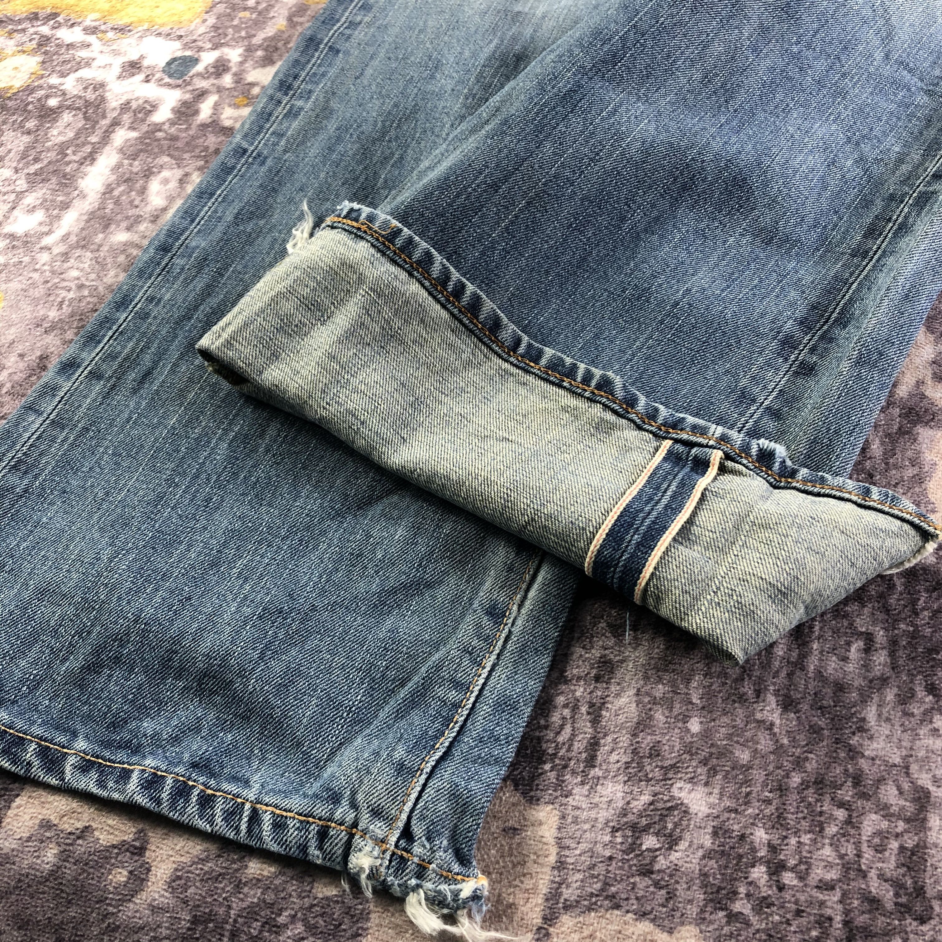Edwin Vintage Blue Wash Edwin 505 Selvedge Jeans-JM3657 Size US 33 - 7 Thumbnail