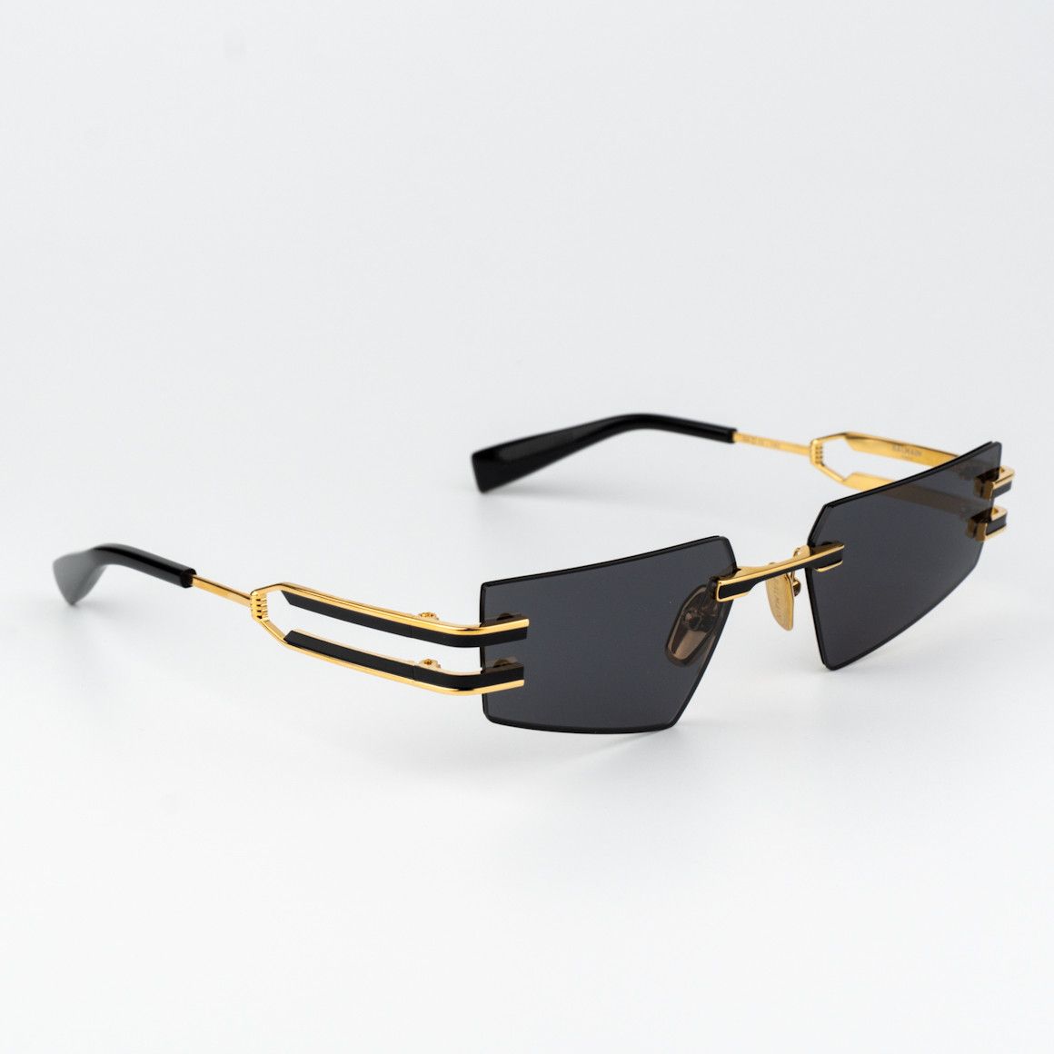 Balmain Balmain Women Sunglasses Gold Black Grey FIXE BPS-123A-54 Size ONE SIZE - 10 Thumbnail