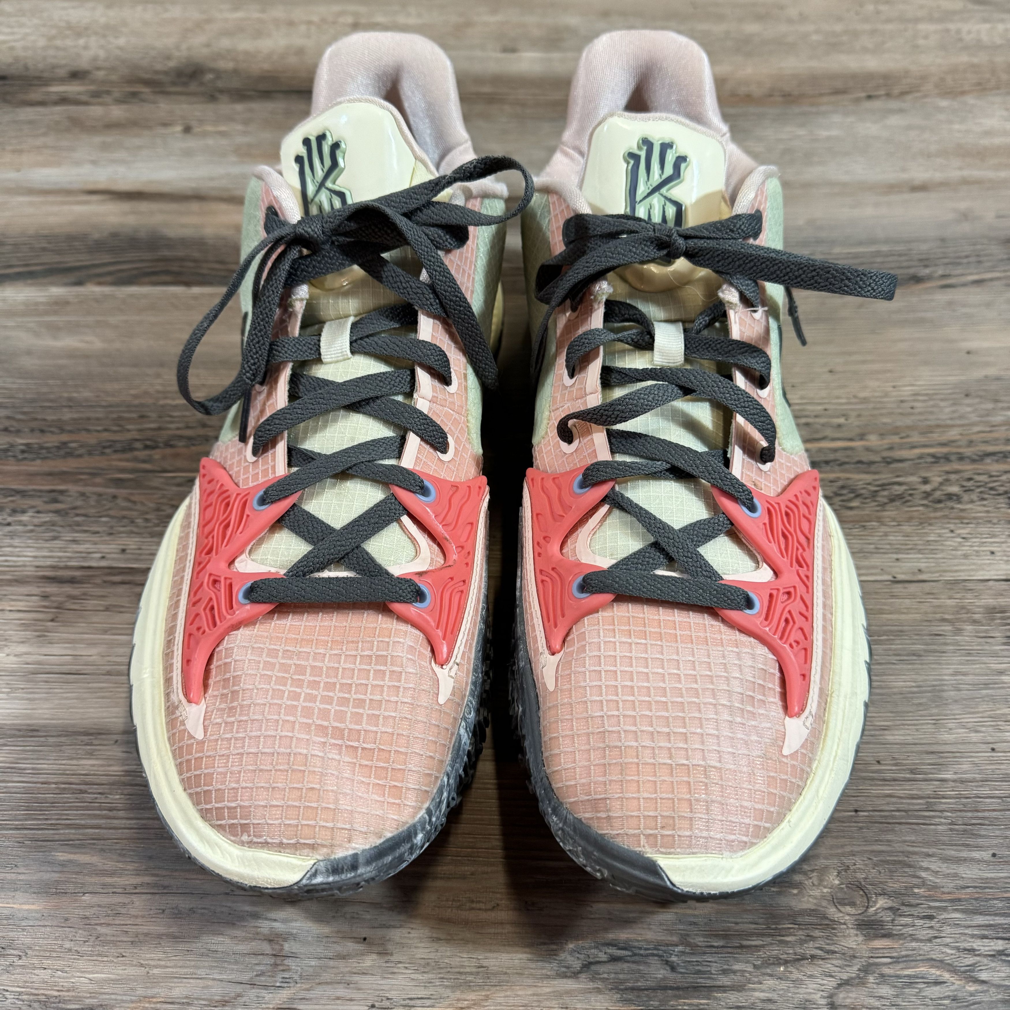 Nike 2021 Nike Kyrie Irving 4 Low Pale Coral Pink Sharktooth Size US 13 / EU 46 - 4 Thumbnail