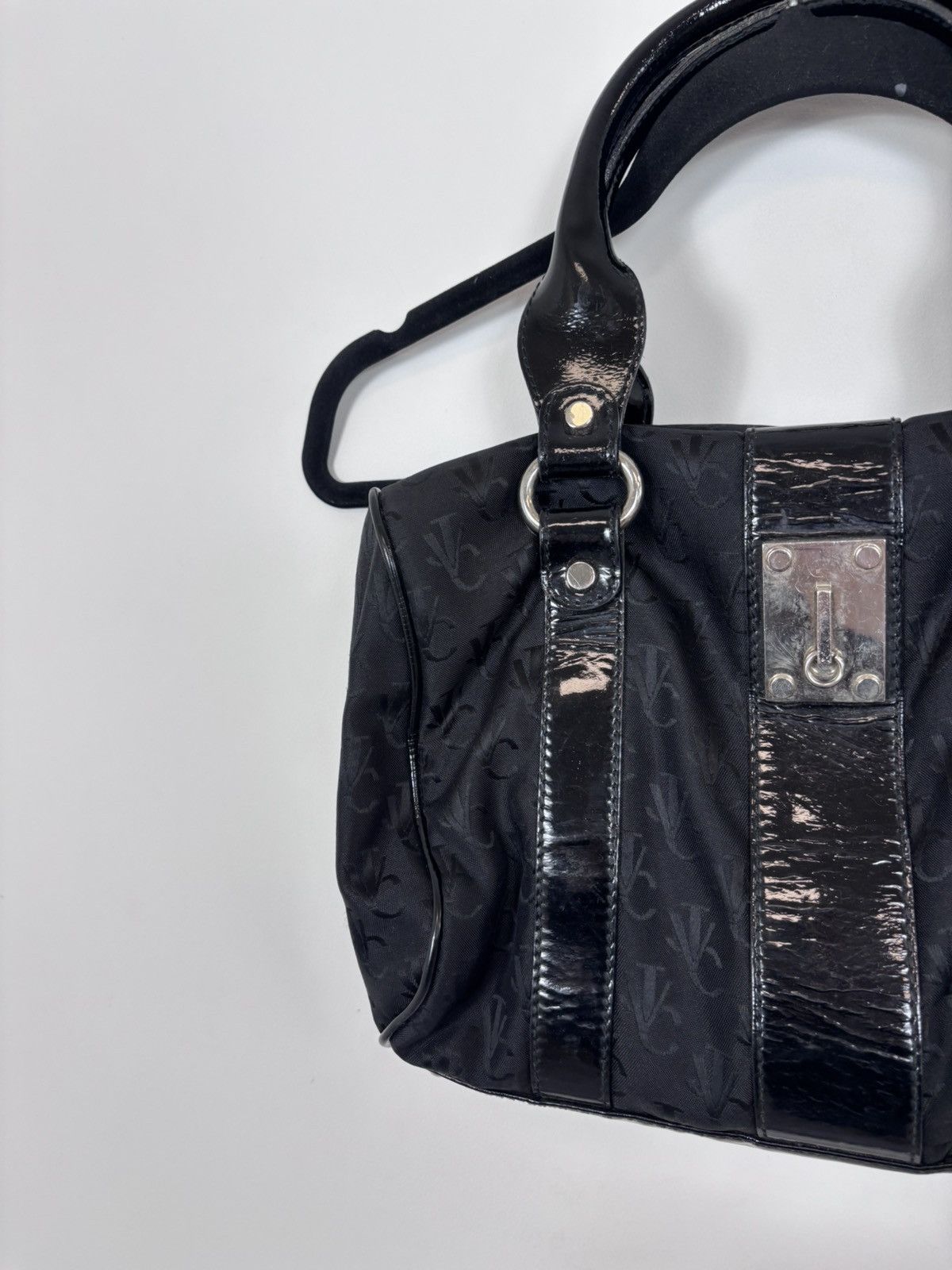 Versace Jeans Couture Versace Jeans Couture Black VJC Monogram Tote Handle Bag Size ONE SIZE - 3 Thumbnail