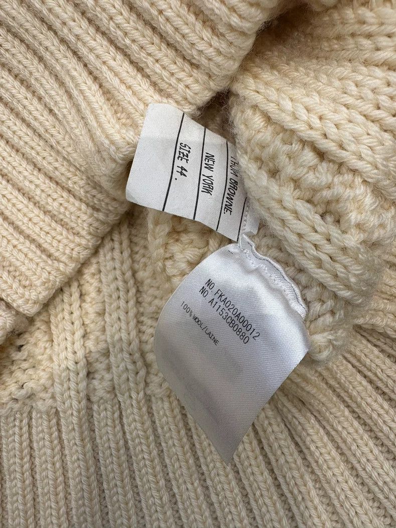 Thom Browne Thom Browne Round neck thick knit long sleeve sweater Size M / US 6-8 / IT 42-44 - 4 Thumbnail