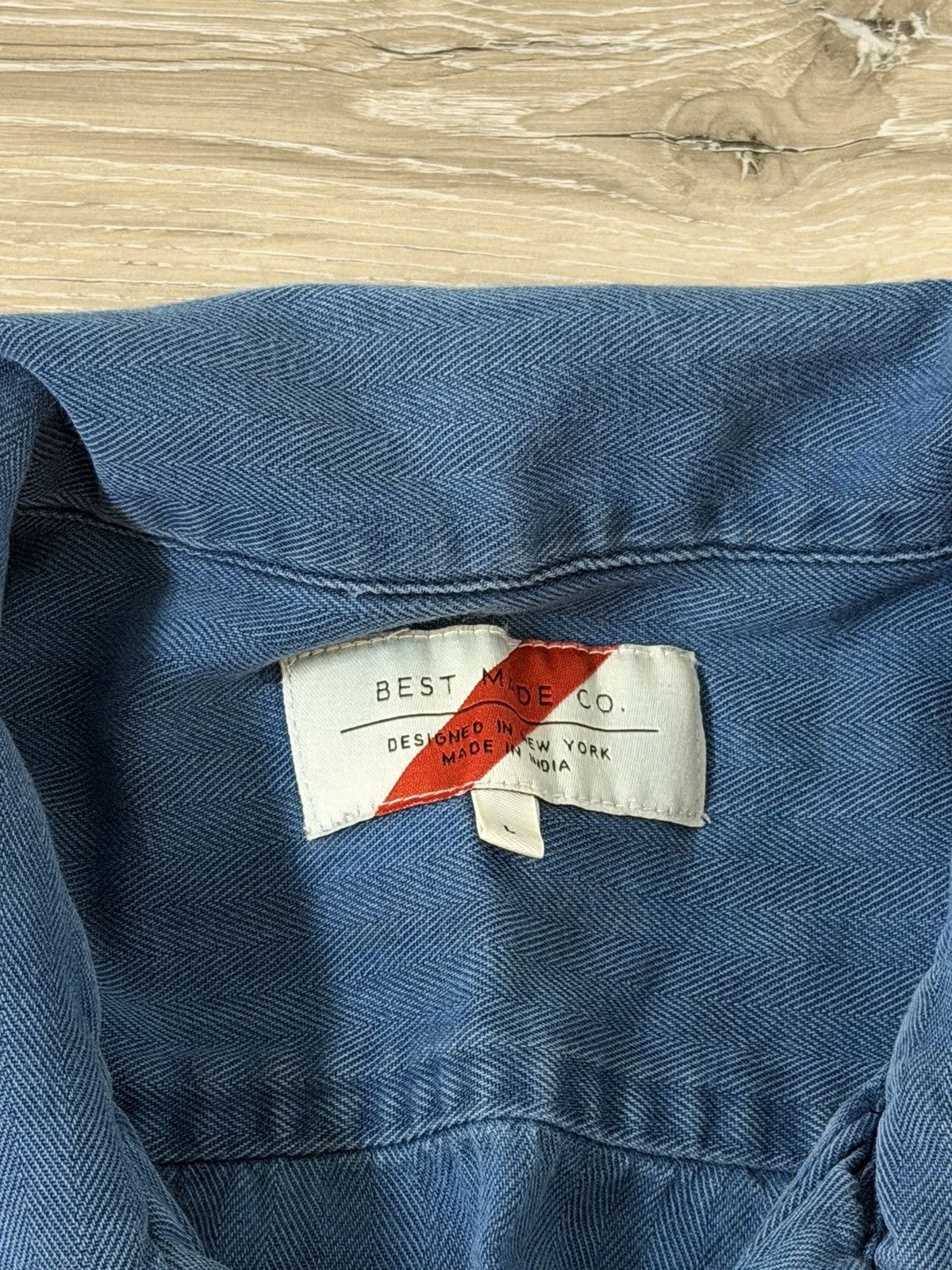 Best Made Best made herringbone camp shirt with pockets Size US L / EU 52-54 / 3 - 2 Thumbnail