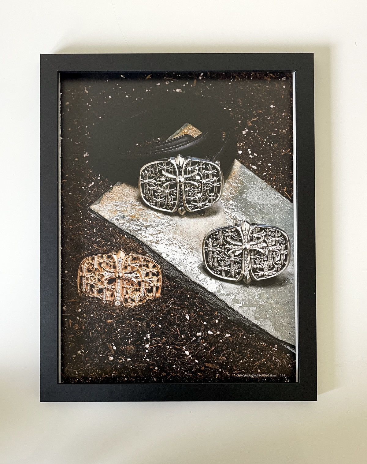 Chrome Hearts Chrome Hearts belt & buckles Poster framed 9x11 Size ONE SIZE - 1 Thumbnail