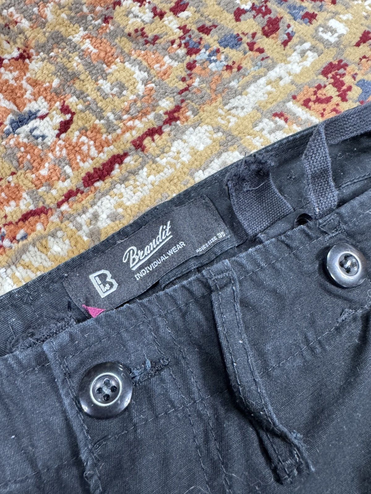 JNCO Vintage CRAZY JNCO Style Rap Wahsed Cargo Pants 90s Size US 36 / EU 52 - 4 Thumbnail