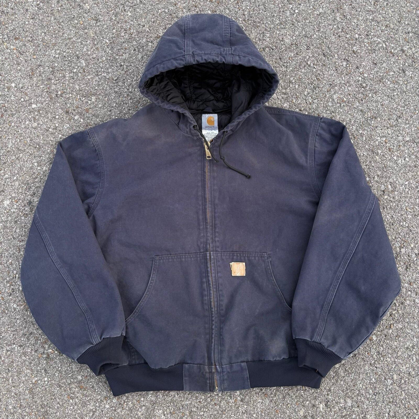 Carhartt Vintage navy carhartt workwear jacket Size US XL / EU 56 / 4 - 2 Thumbnail