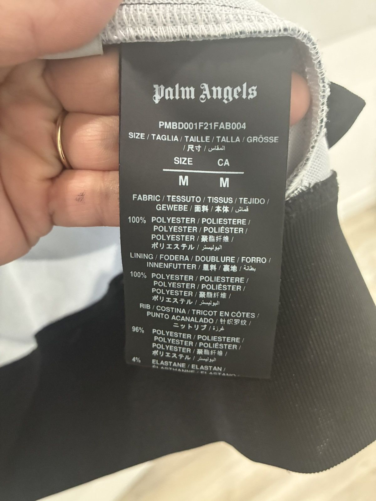 Palm Angels Palm Angels Black/Grey Camo Track Jacket Size M Authentic Size US M / EU 48-50 / 2 - 10 Thumbnail