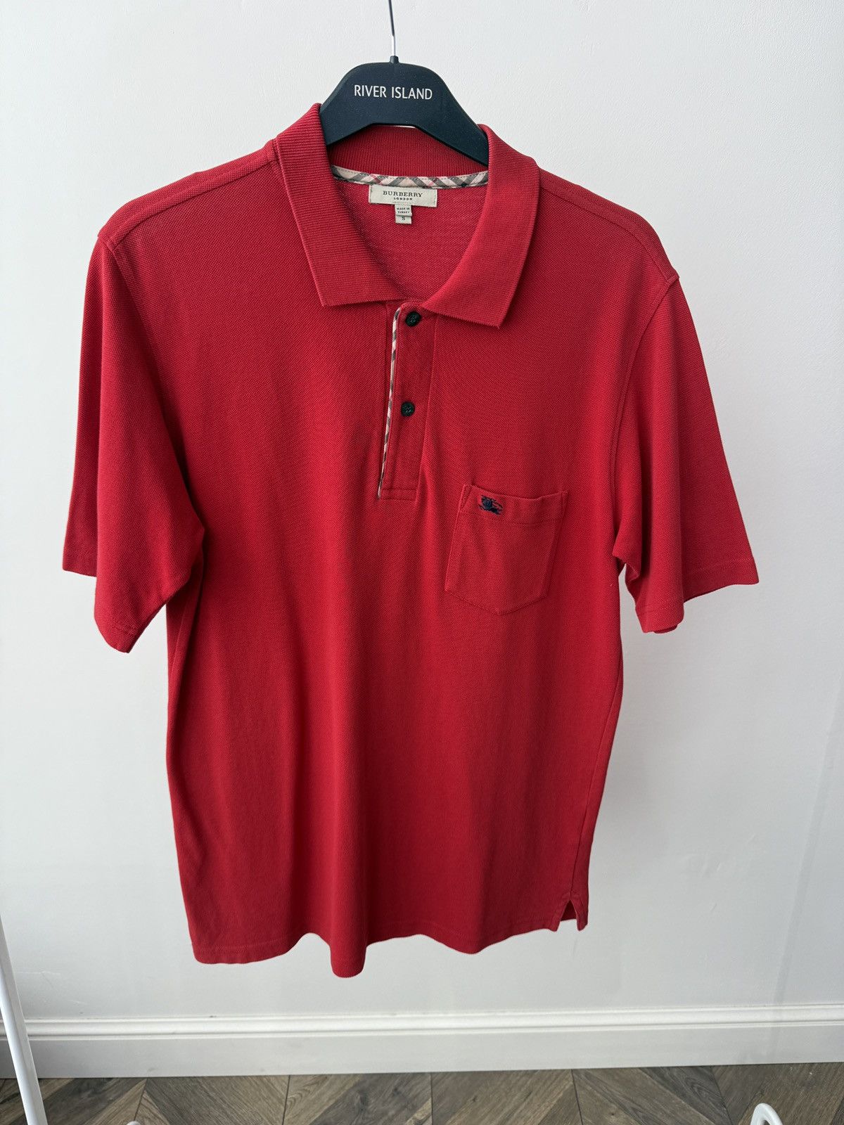 Burberry Vintage Burberry London Mens Red Polo Shirt Short Sleeve Size US S / EU 44-46 / 1 - 1 Thumbnail