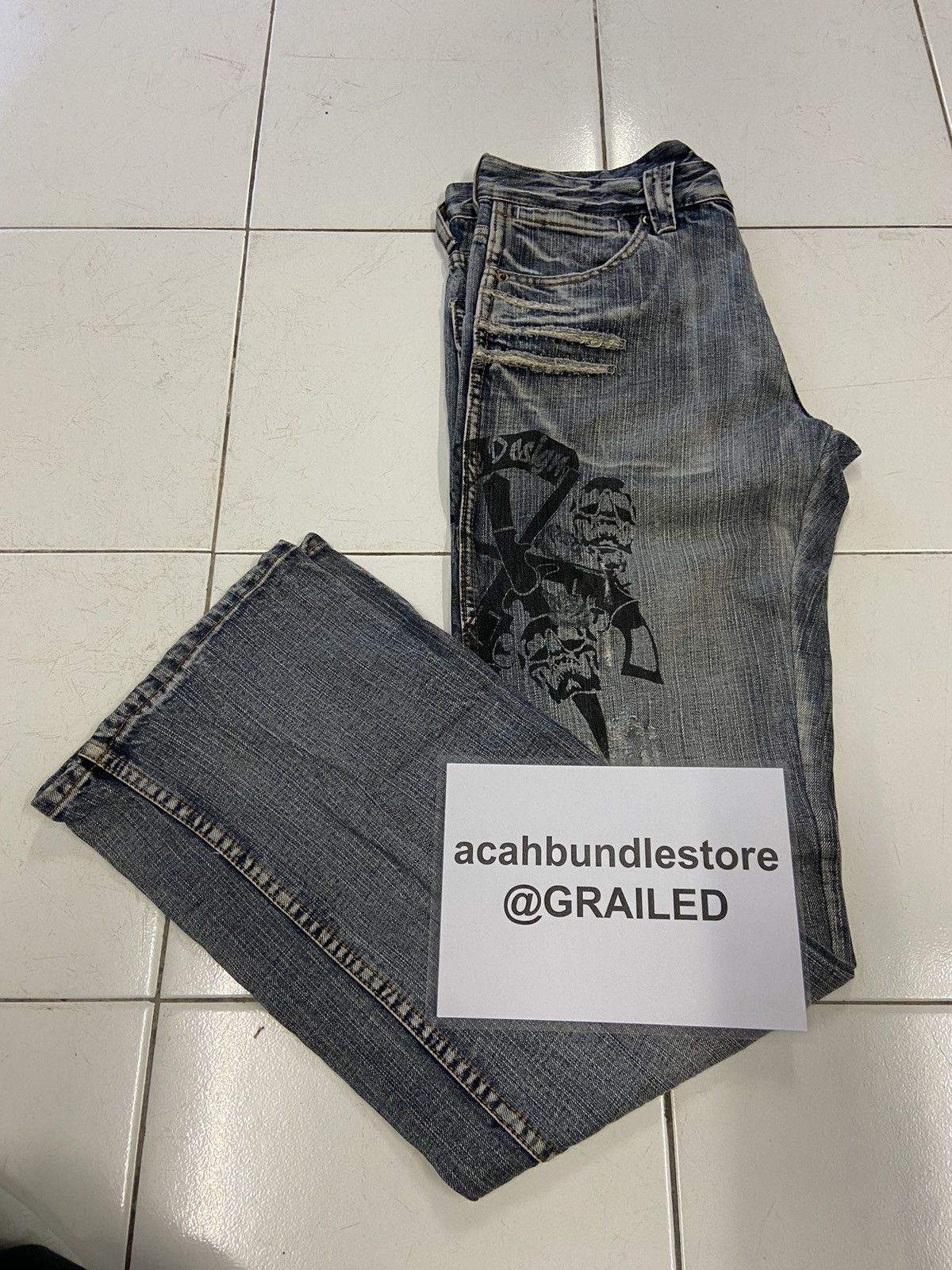 semanticdesign SEMANTICDESIGN JAPAN GUN DESIGN DENIM JEANS Size US 32 / EU 48 - 20 Thumbnail