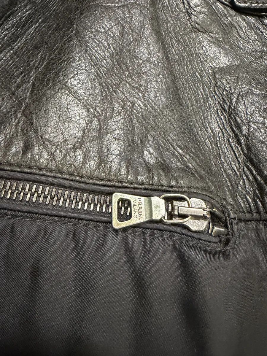 Prada AW2011 Prada Hybrid Leather Black Nylon Jacket Size US L / EU 52-54 / 3 - 5 Thumbnail