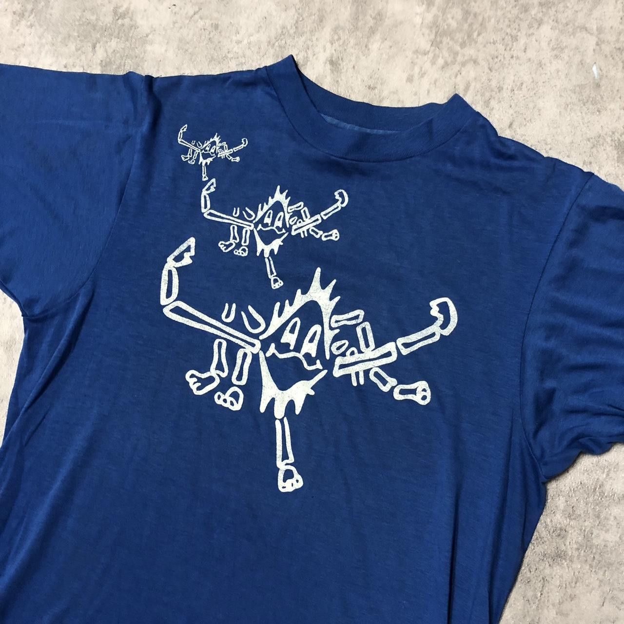 Other 80s blue and white graphic tee Size US M / EU 48-50 / 2 - 2 Thumbnail