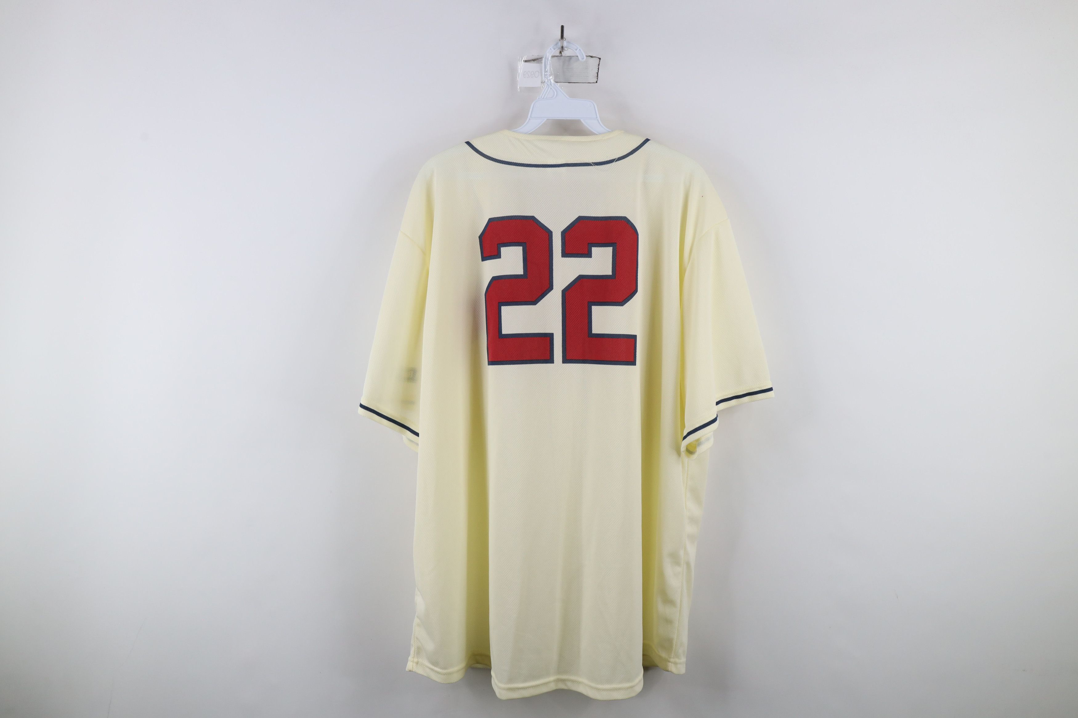 Vintage Vintage Y2K Negro League Detroit Stars Baseball Jersey Cream Size US XXL / EU 58 / 5 - 11 Thumbnail