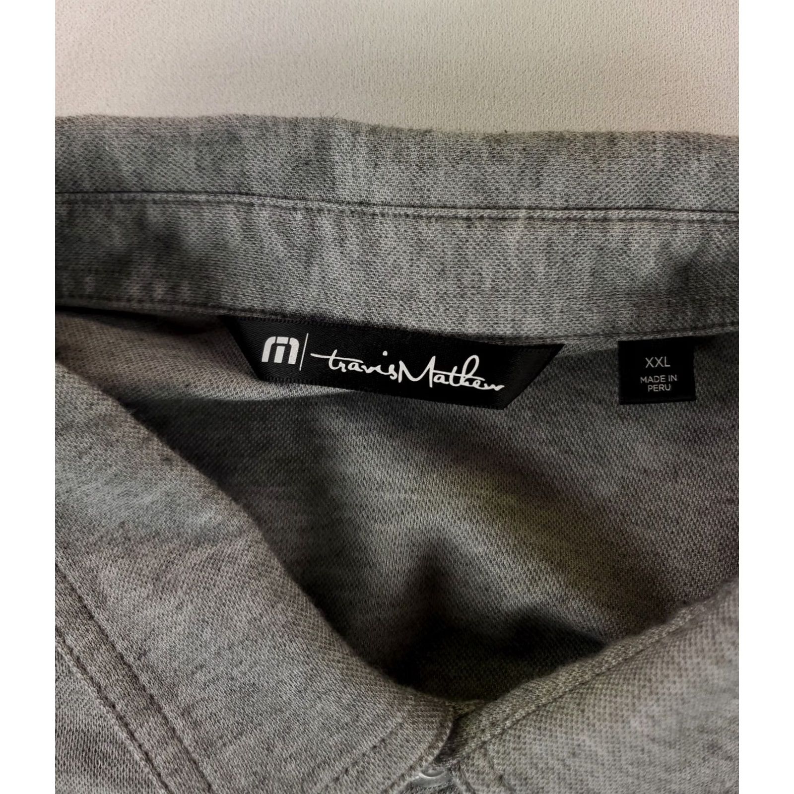 TravisMathew Travis Mathew Polo Shirt Gray Performance Golf Mens XXL Shirt Short Sleeve Men 2XL Size US XXL / EU 58 / 5 - 6 Thumbnail