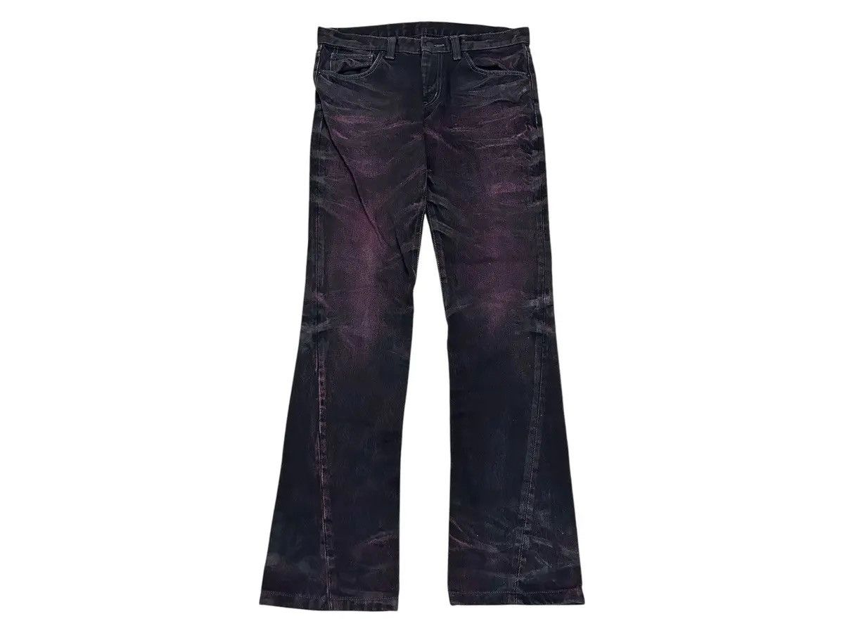 Japanese Brand × Tornado Mart Tornado Mart Purple Flared Denim Jeans Size US 33 - 1 Thumbnail