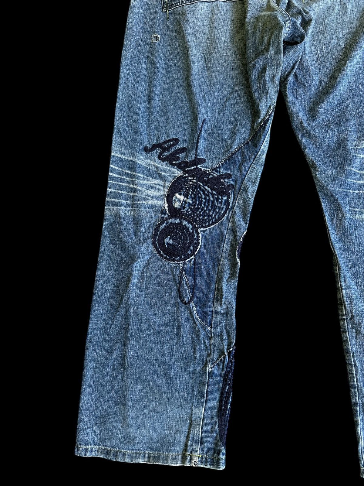 Kapital Twist Legs 💥 Akademiks Baggy Embroid Crazy Fashion 💥 Size US 38 / EU 54 - 6 Thumbnail