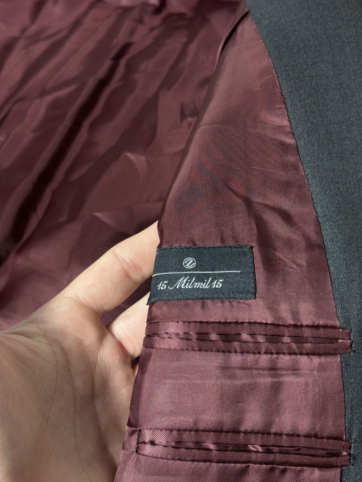Ermenegildo Zegna Ermenegildo Zegna Su Misura Milmil Suit Jacket size 54 Size 54R - 3 Thumbnail