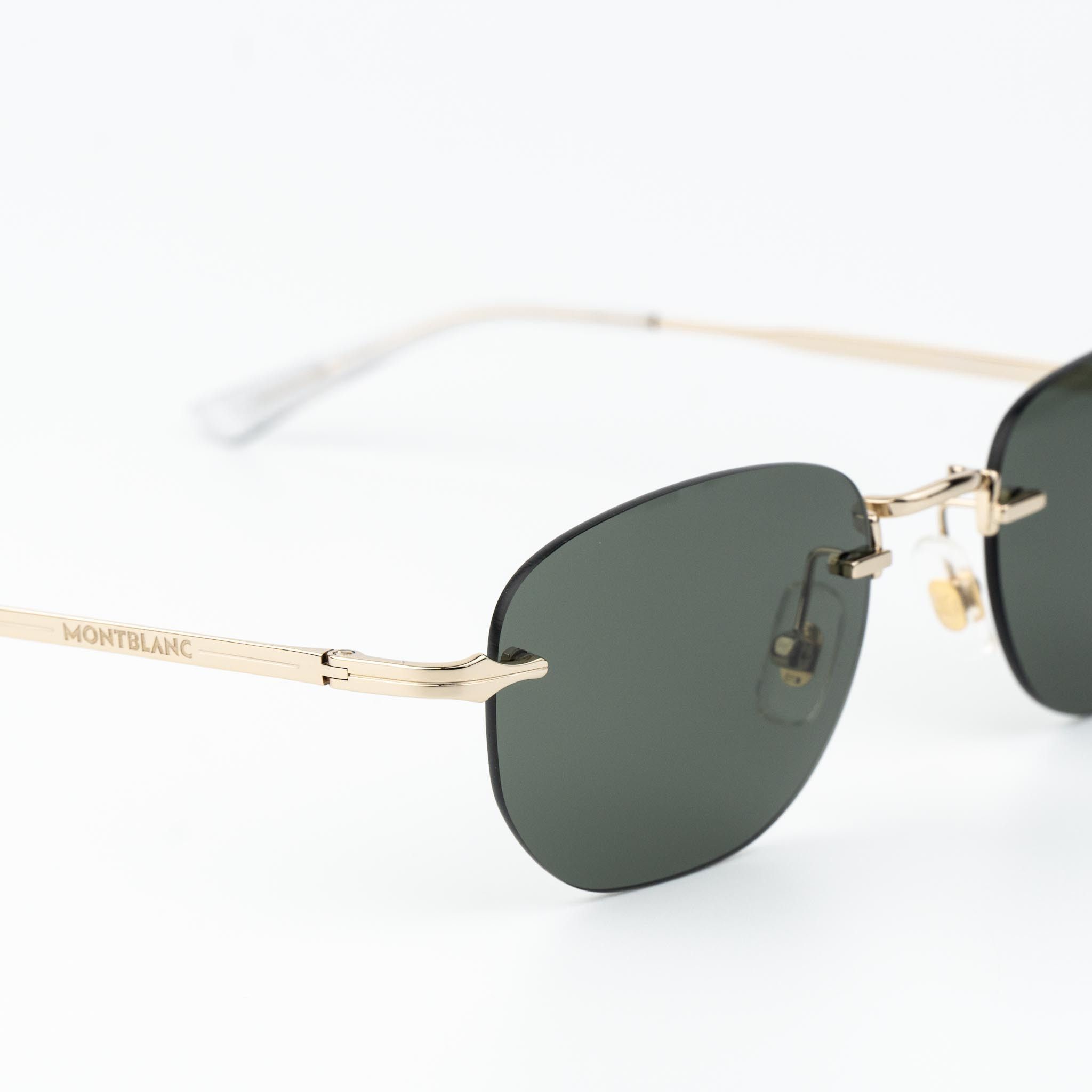 Montblanc Montblanc Men Sunglasses Square Rimless MB0303S 001 Size ONE SIZE - 6 Thumbnail