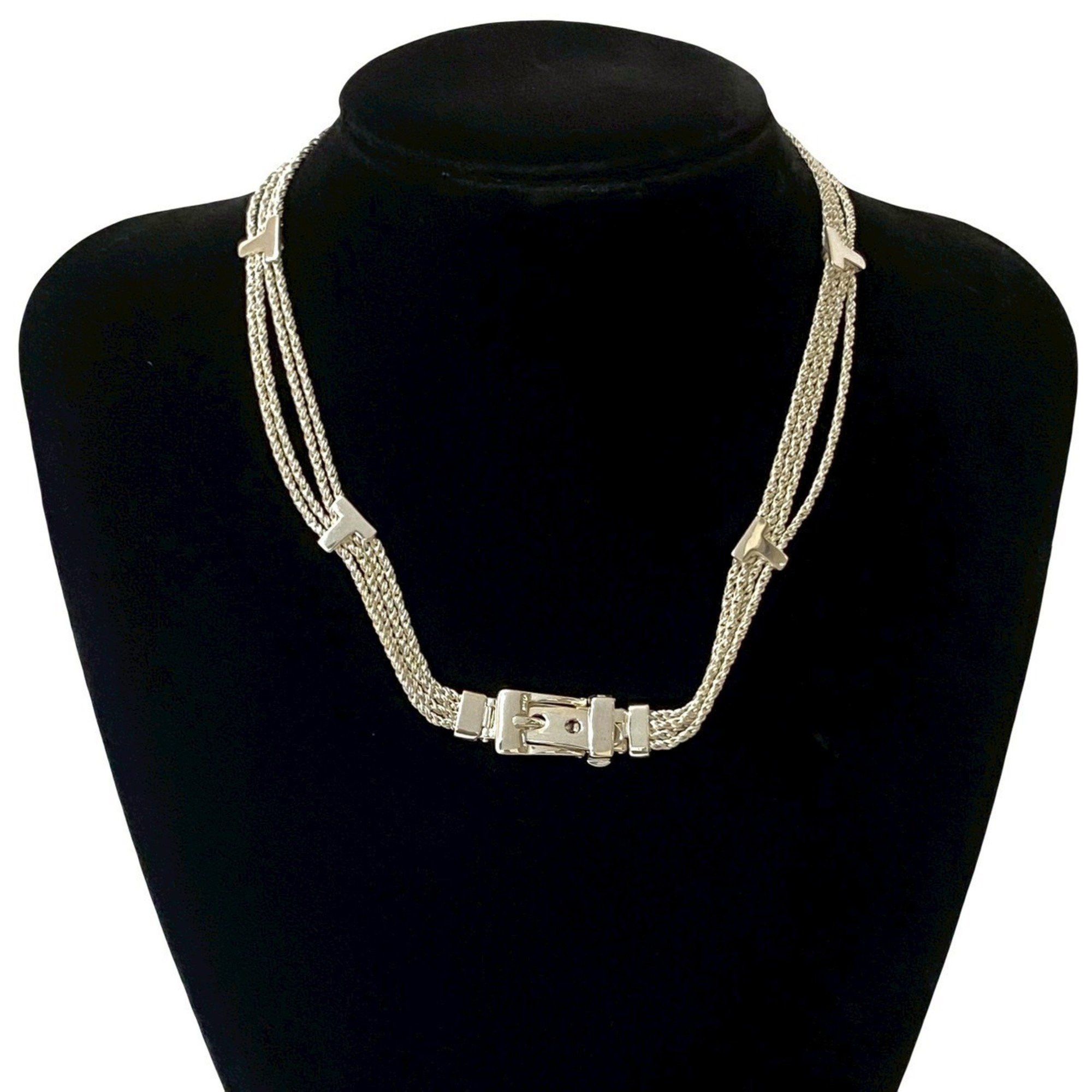 Tiffany & Co. TIFFANY & Co. Tiffany T Rope Belt Necklace, 925 Sterling Silver, Necklace Pendant, Men's/Women's, 45247 Size ONE SIZE - 1 Thumbnail