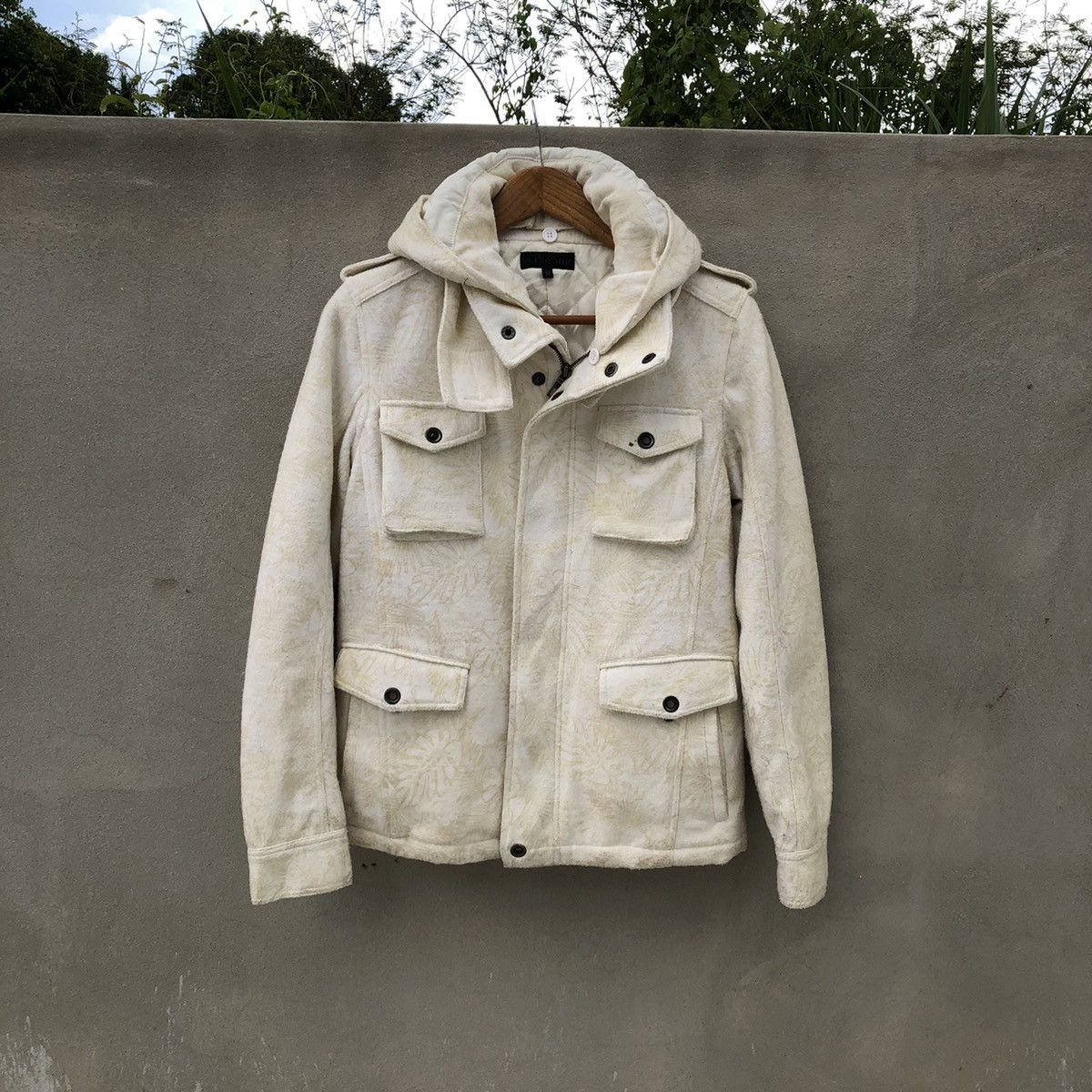 In The Attic IN THE ATTIC Rare Fullprint Design Wool Hooded Parka Jacket Size US M / EU 48-50 / 2 - 1 Thumbnail