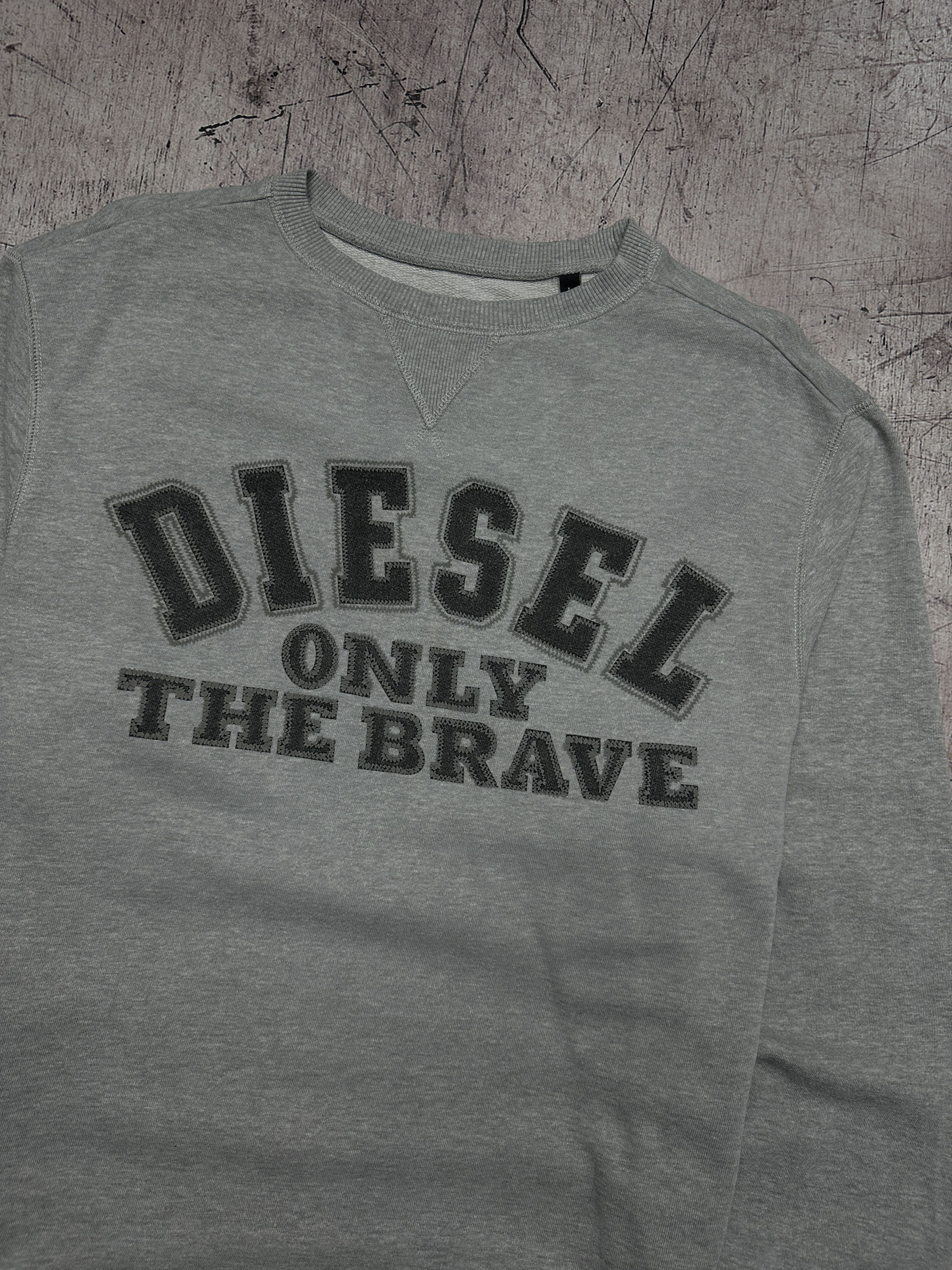 Diesel × Vintage Diesel Only The Brave Vintage Mens Sweatshirt Size US L / EU 52-54 / 3 - 2 Thumbnail