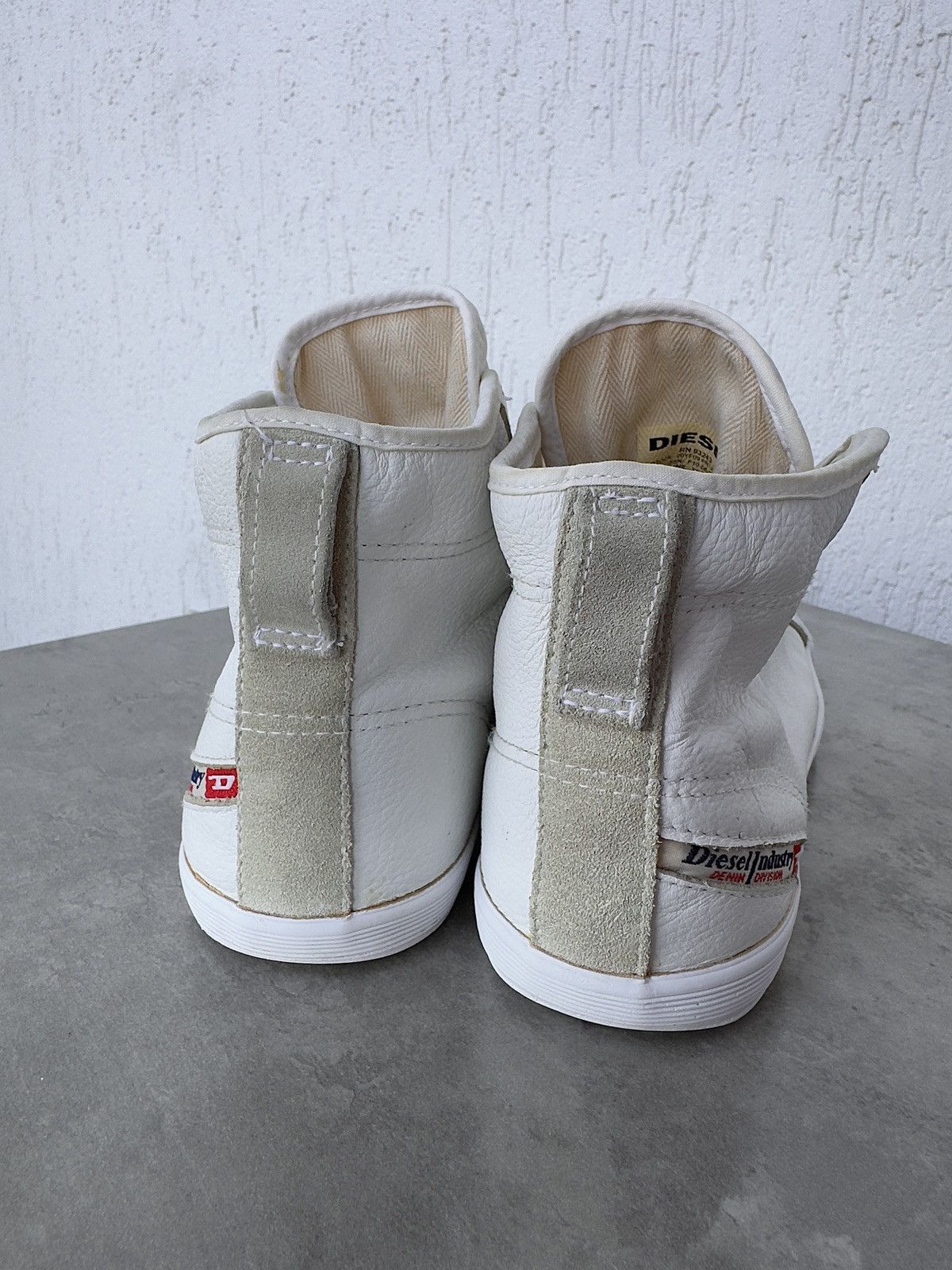 Diesel Vintage Y2K Diesel High Top Leather Sneakers Size US 7 / IT 37 - 6 Thumbnail