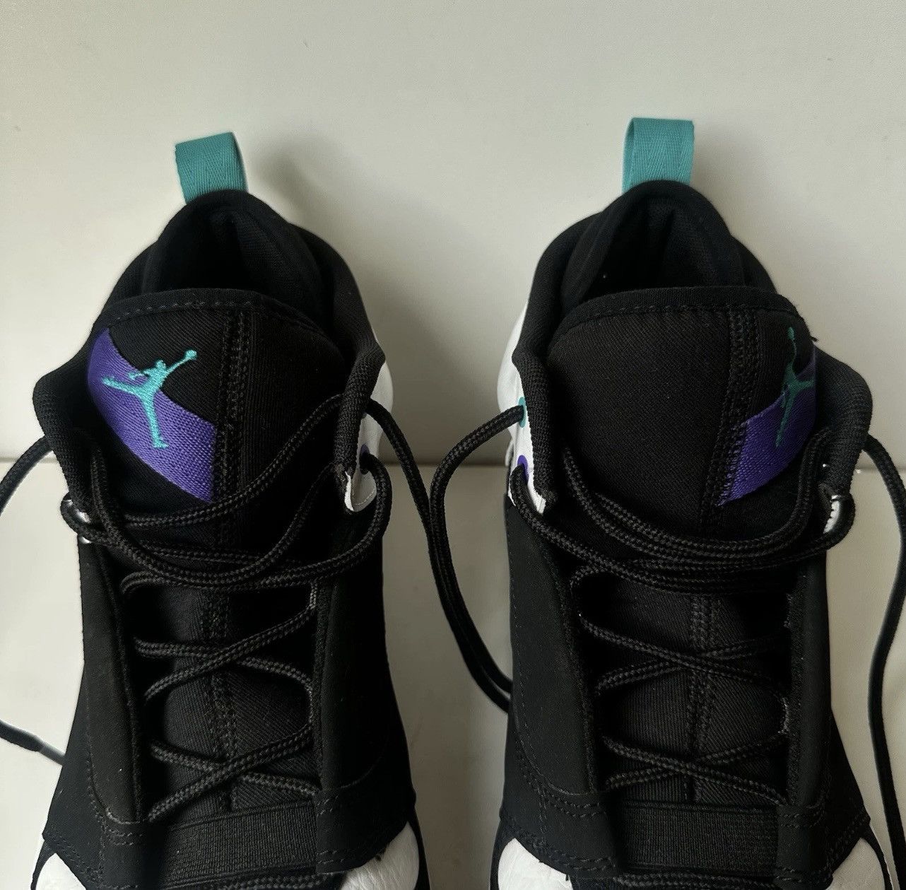 Nike Nike Men's Jordan Fadeaway Black & White Turbo Green Sz 10.5 Size US 10.5 / EU 43-44 - 3 Thumbnail