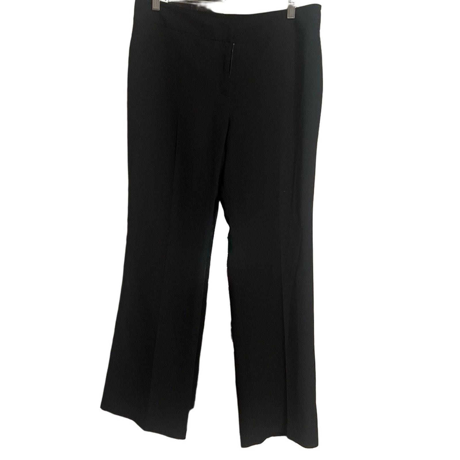 Other KASPER Slacks Separates 10P Black Straight Leg Professional Size 32" / US 10 / IT 46 - 2 Thumbnail