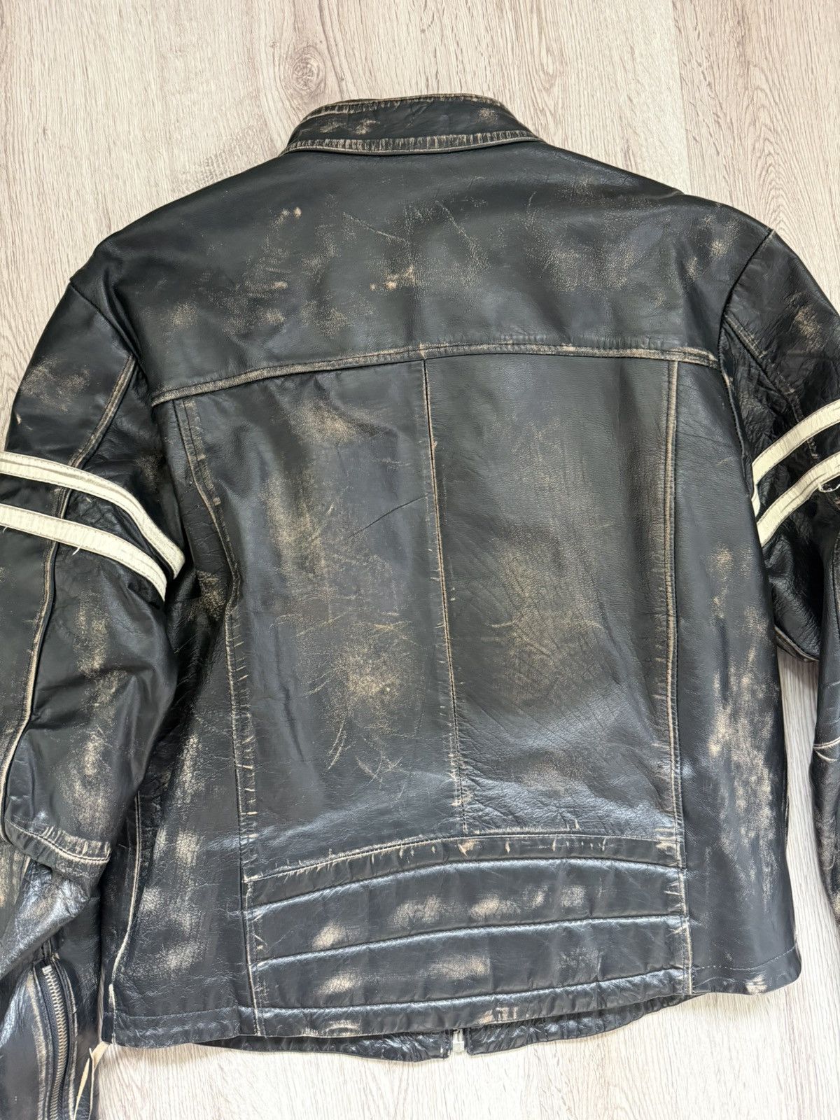 Energie Energie Distressed Leather Biker Jacket Y2K Moto Archive Size US L / EU 52-54 / 3 - 17 Thumbnail