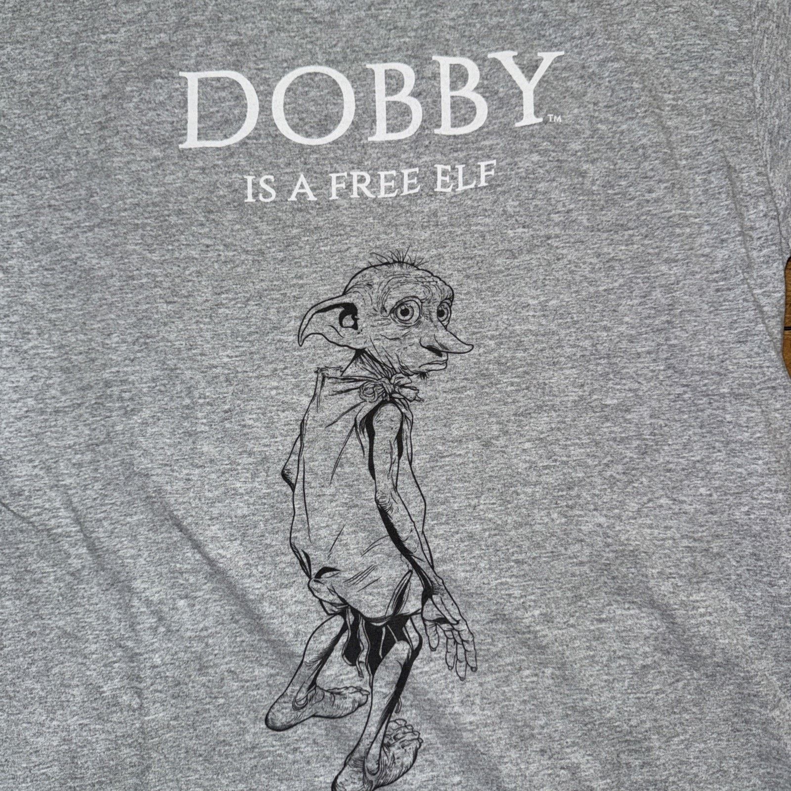 Band Tees Harry Potter Dobby T-Shirt Gray Large 20x27 Movie Tee Size US L / EU 52-54 / 3 - 2 Thumbnail