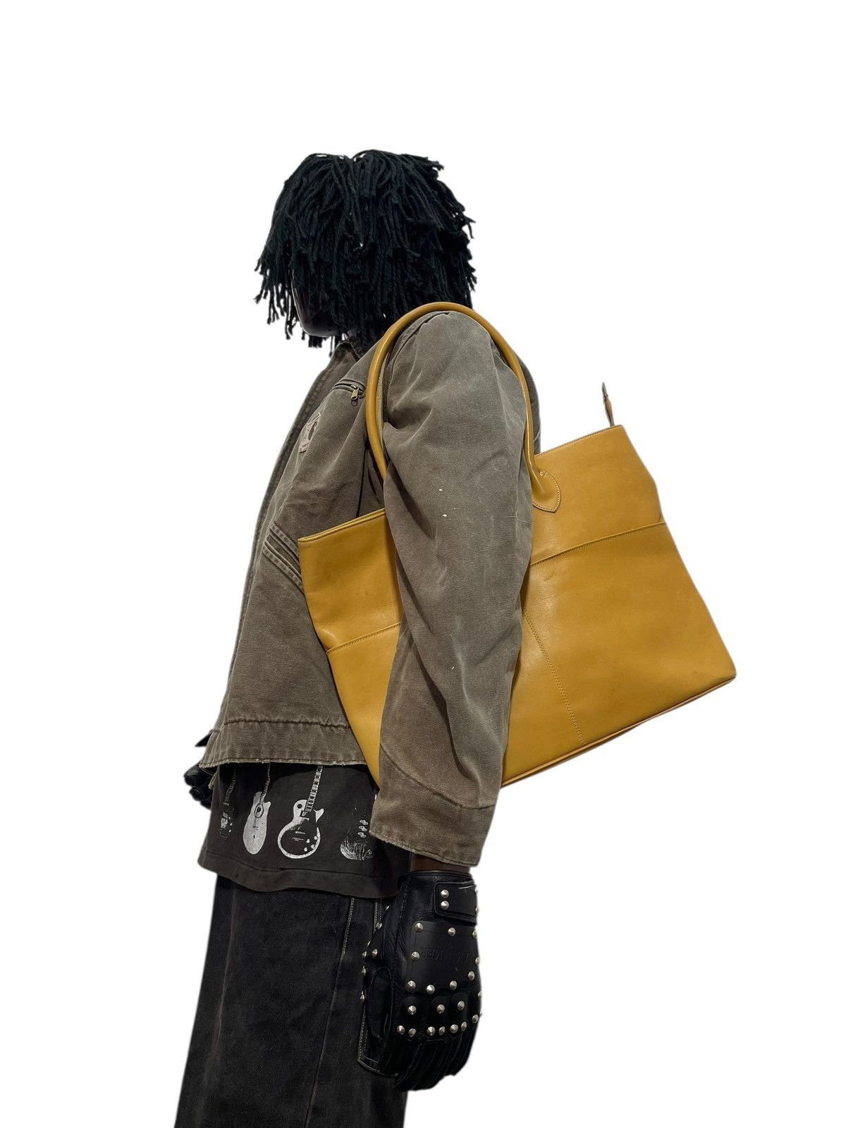 Leather Full Leather Vtg Tak Japan Tote Shoulder Bag 7🟩 Size ONE SIZE - 1 Thumbnail