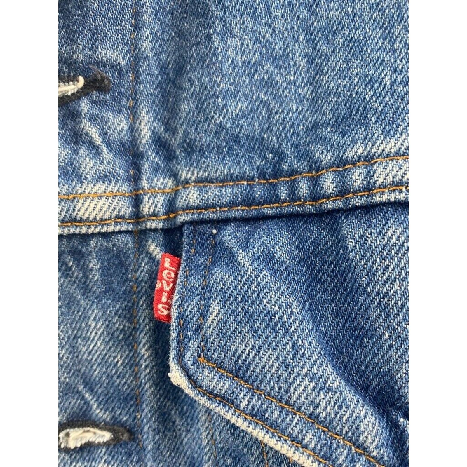 Levi's Levi's Mens 506 Denim Jacket Blue Medium Wash Vintage M 40 Size US M / EU 48-50 / 2 - 11 Thumbnail