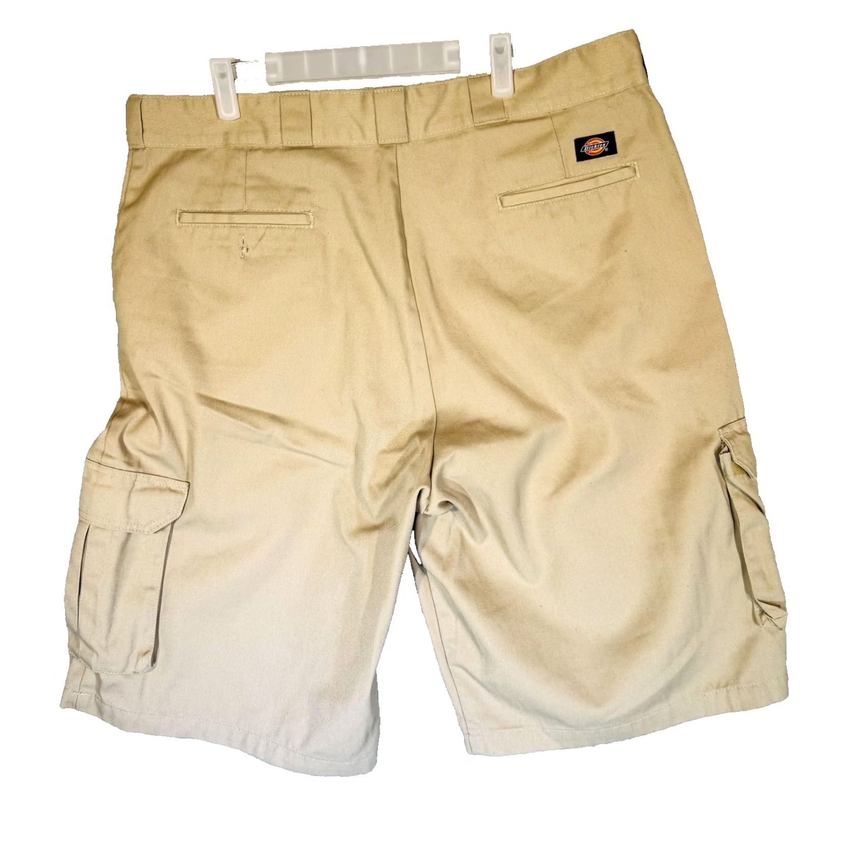 Dickies Dickies Shorts Mens 40 Beige Cargo Canvas 12 Inseam Pockets Regular Fit Stretch Zip Fly Alan Cargo Pocket Workwear Casual Size US 40 / EU 56 - 6 Thumbnail