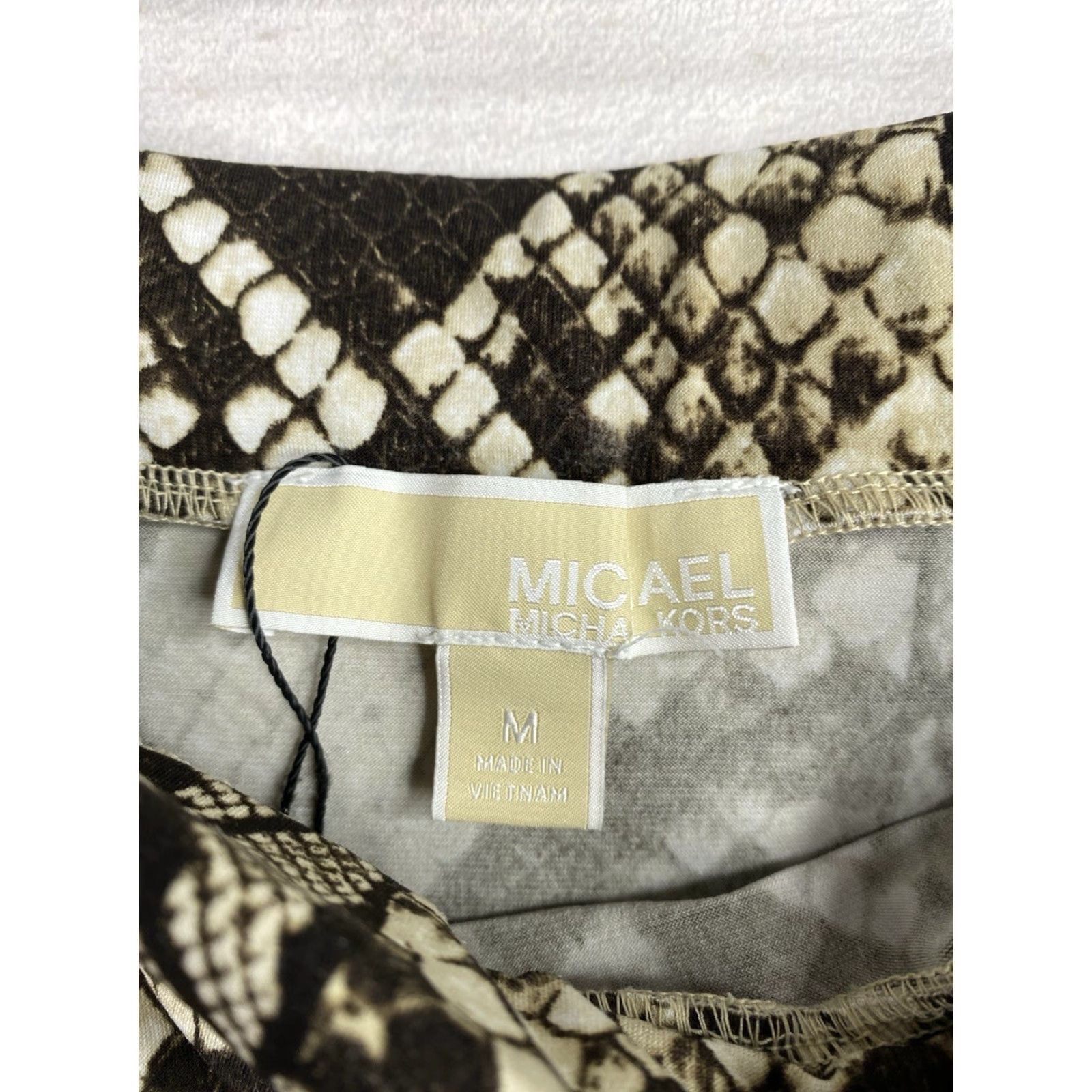 Michael Kors Michael Kors Skirt M Snake Print Wrap Knit Knee Length Elastic Waist Casual Womens Size 32" / US 10 / IT 46 - 3 Thumbnail