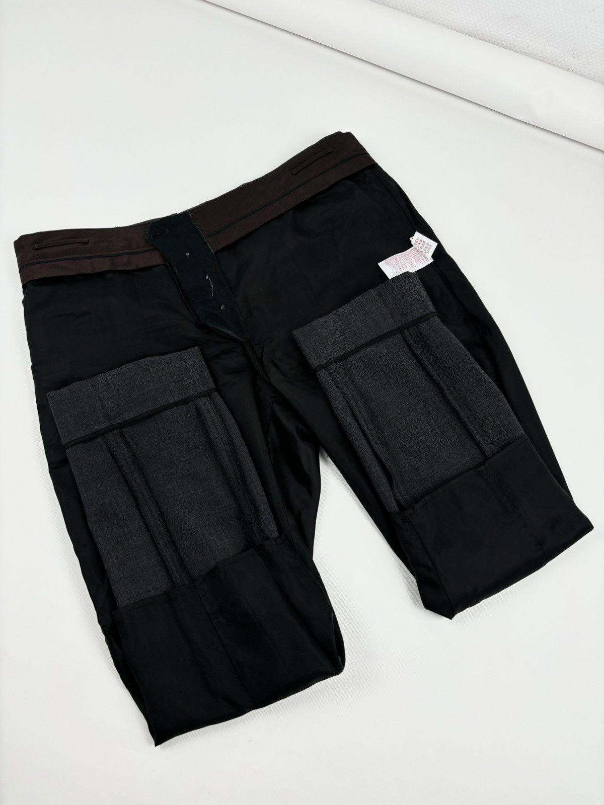 Balenciaga × Marni Unisex Commessa Wool Italy Classic Grey Pants Pocket Tapered Trousers 44 Size 30" / US 8 / IT 44 - 16 Thumbnail