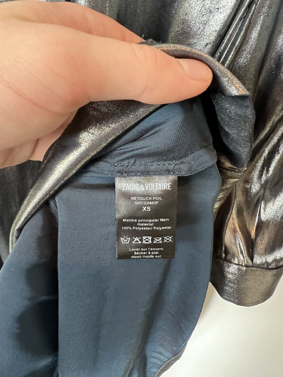 Zadig & Voltaire Vintage designer luxury Zadig & Voltaire Retouch Foil Dress Size XS / US 0-2 / IT 36-38 - 7 Thumbnail