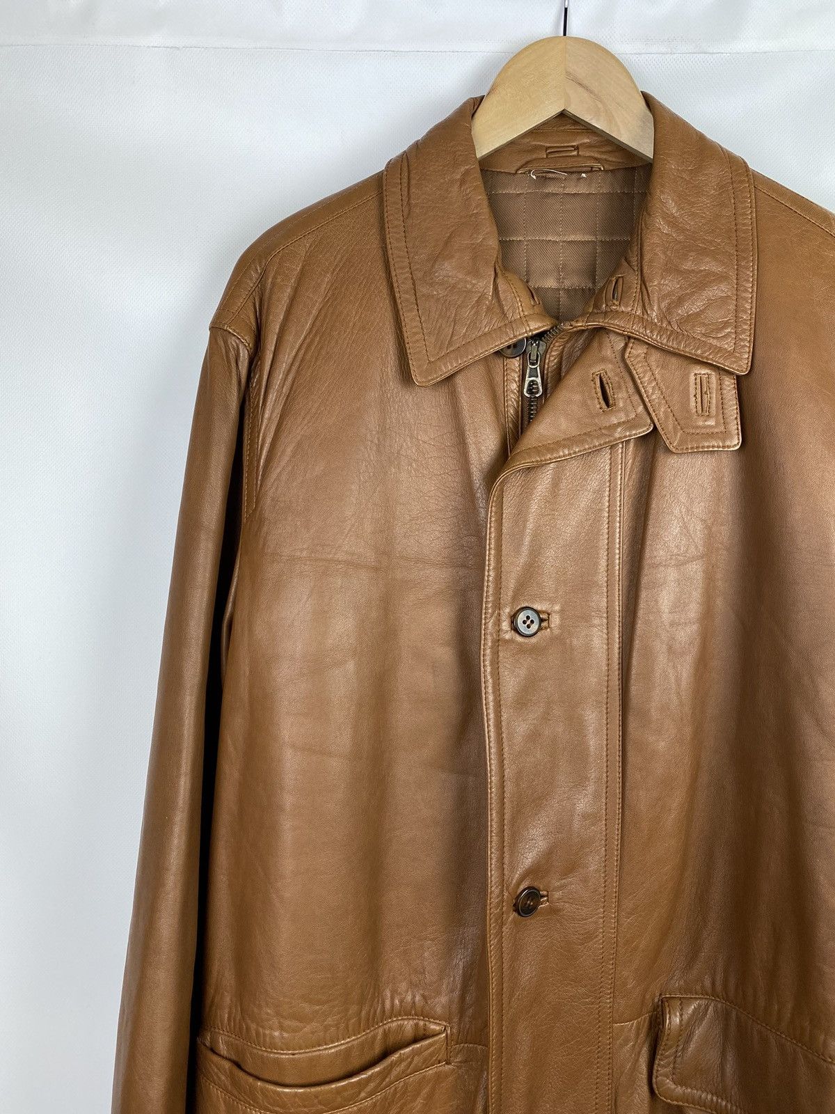 Mandelli Enrico Mandelli vintage real leather men’s coat jacket Size US L / EU 52-54 / 3 - 4 Thumbnail