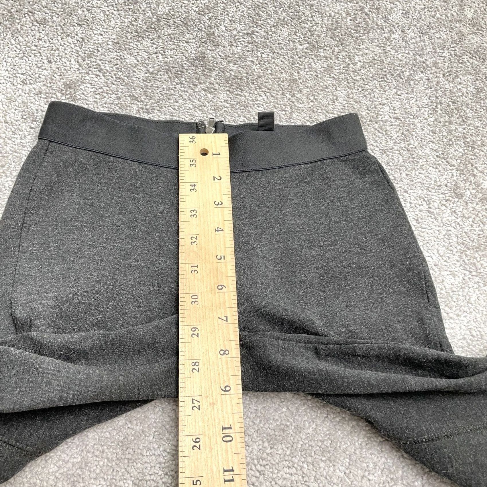 J.Crew J.Crew Compression Leggings Womens 00R Gray Mid Rise Stretch Zip 24x29 - Leggings, Activewear, Cross Training, Yoga, Walking, School, Travel Size 24" / US 00 / IT 34 - 7 Thumbnail