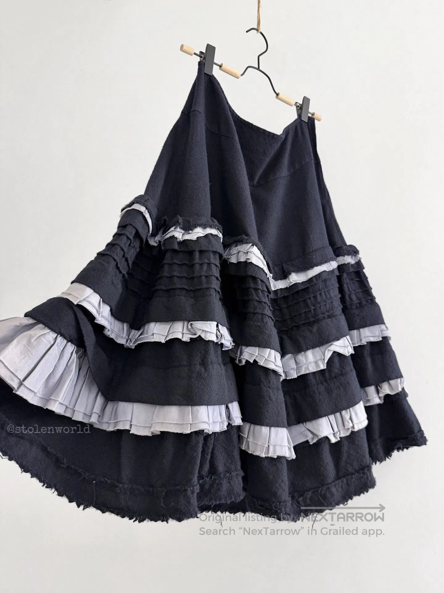 Comme des Garcons comme des garcons ruffled cake skirt. Size 23" - 2 Thumbnail