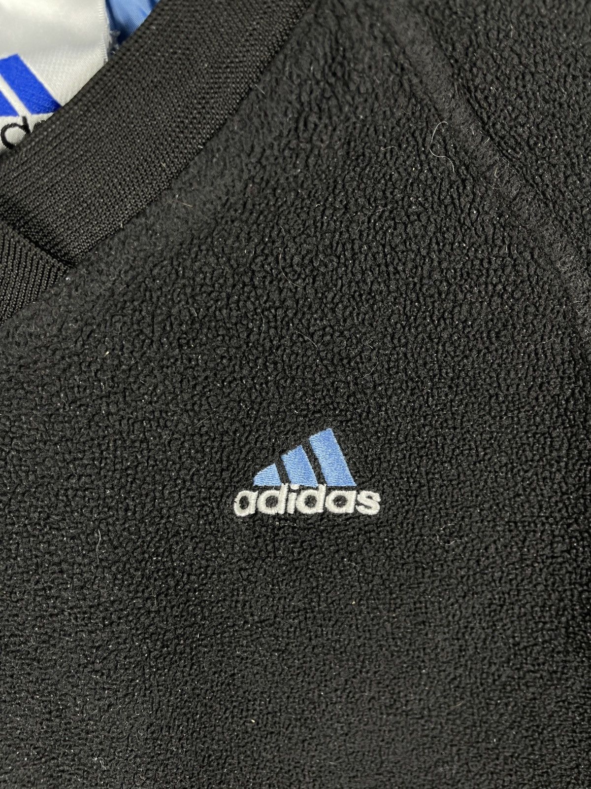 Adidas Adidas vintage 90s fleece v-neck sweater sweatshirt Size L / US 10 / IT 46 - 6 Thumbnail