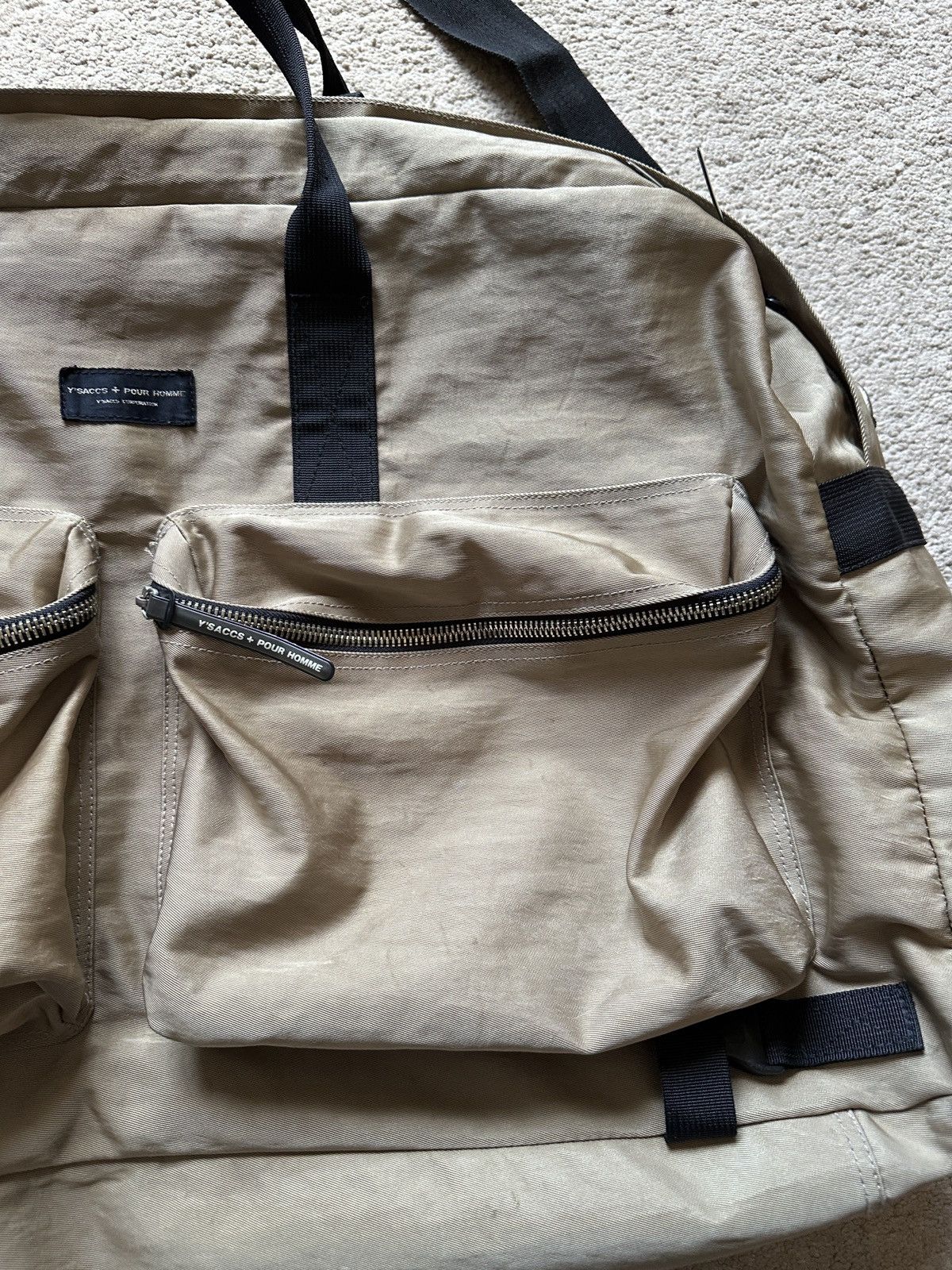 Yohji Yamamoto 1990s YSACCS POUR HOMME YOHJI YAMAMOTO Nylon Duffle Bag Size ONE SIZE - 6 Thumbnail