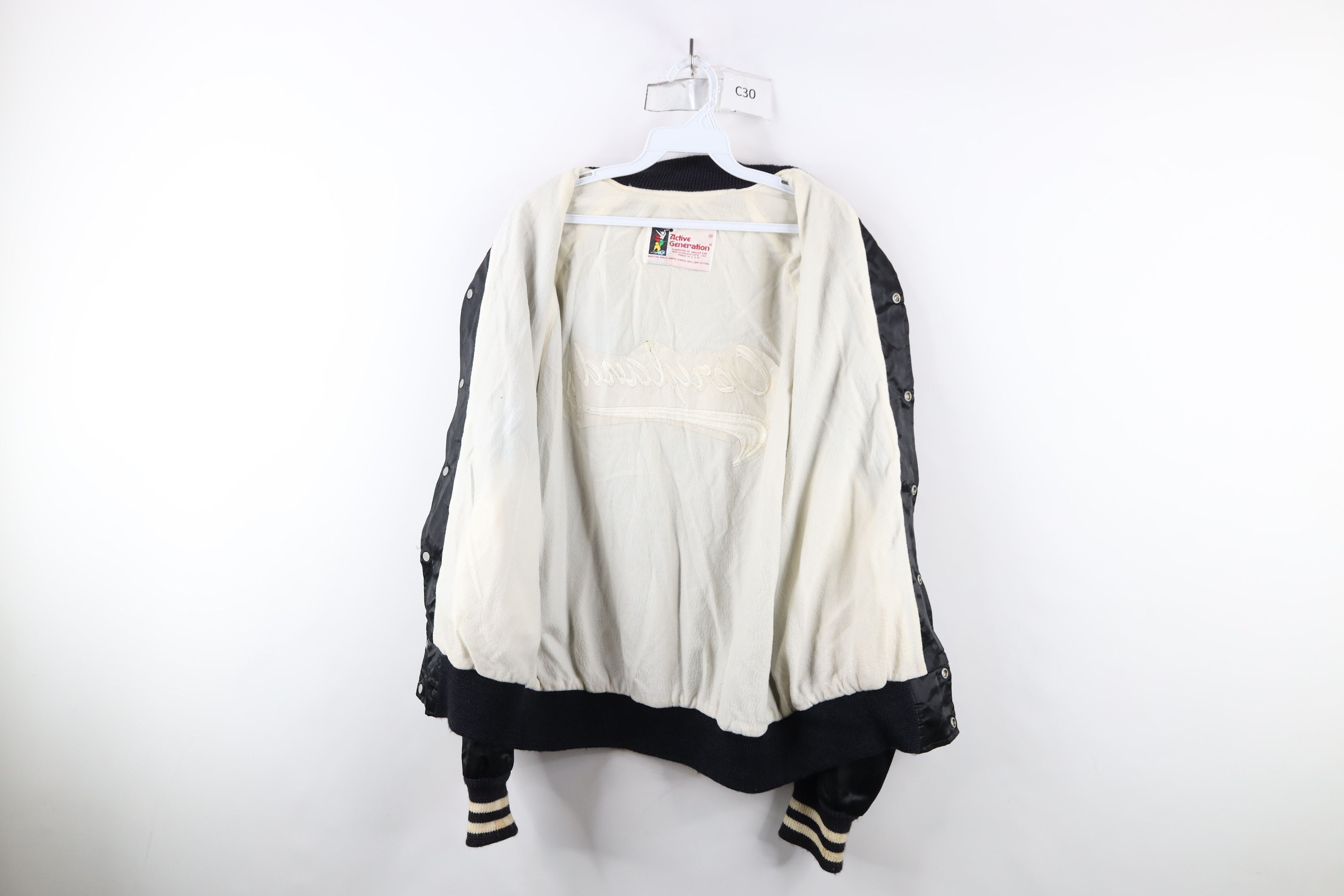 Vintage Vintage 80s 90s Opryland Lined Satin Bomber Jacket Black USA Size US M / EU 48-50 / 2 - 9 Thumbnail