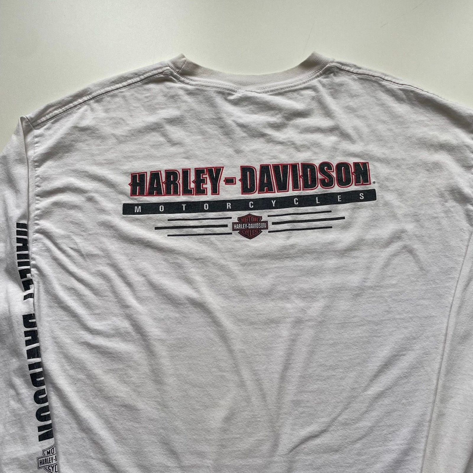 Harley Davidson Vintage Y2K Harley Davidson Motorcycle Long Sleeve Shirt XL Size US XL / EU 56 / 4 - 4 Thumbnail
