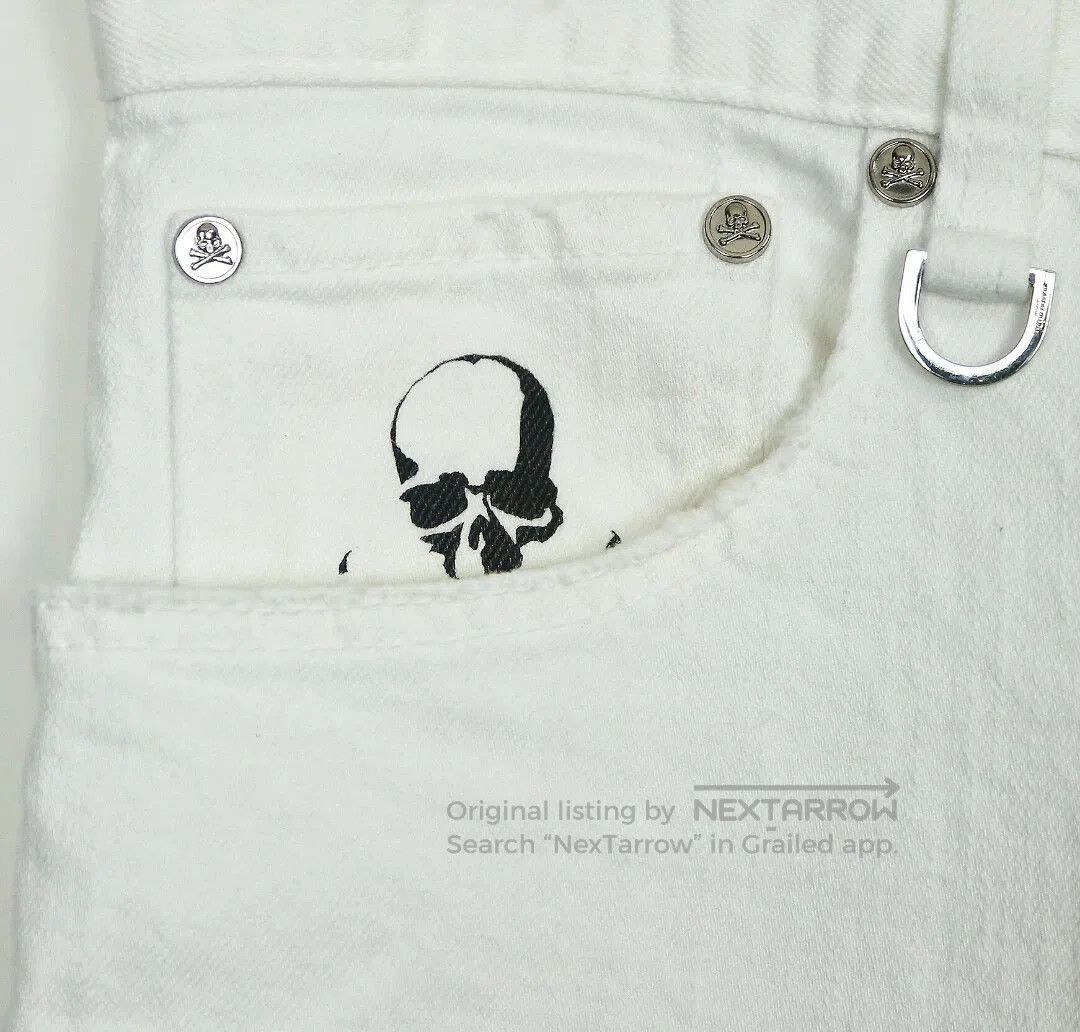 Mastermind Japan White Denim Pants with Red Stripes Size 30. Size US 30 / EU 46 - 3 Thumbnail